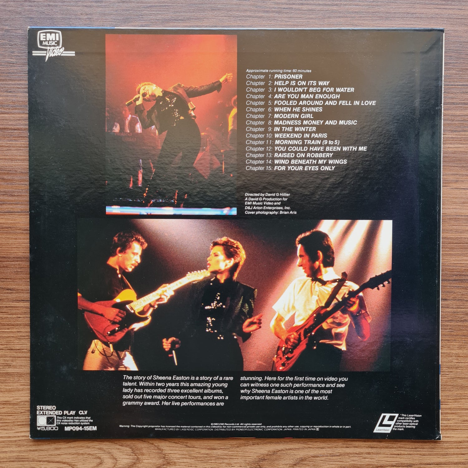 Sheena Easton – Live At The Palace, Hollywood LaserDisc