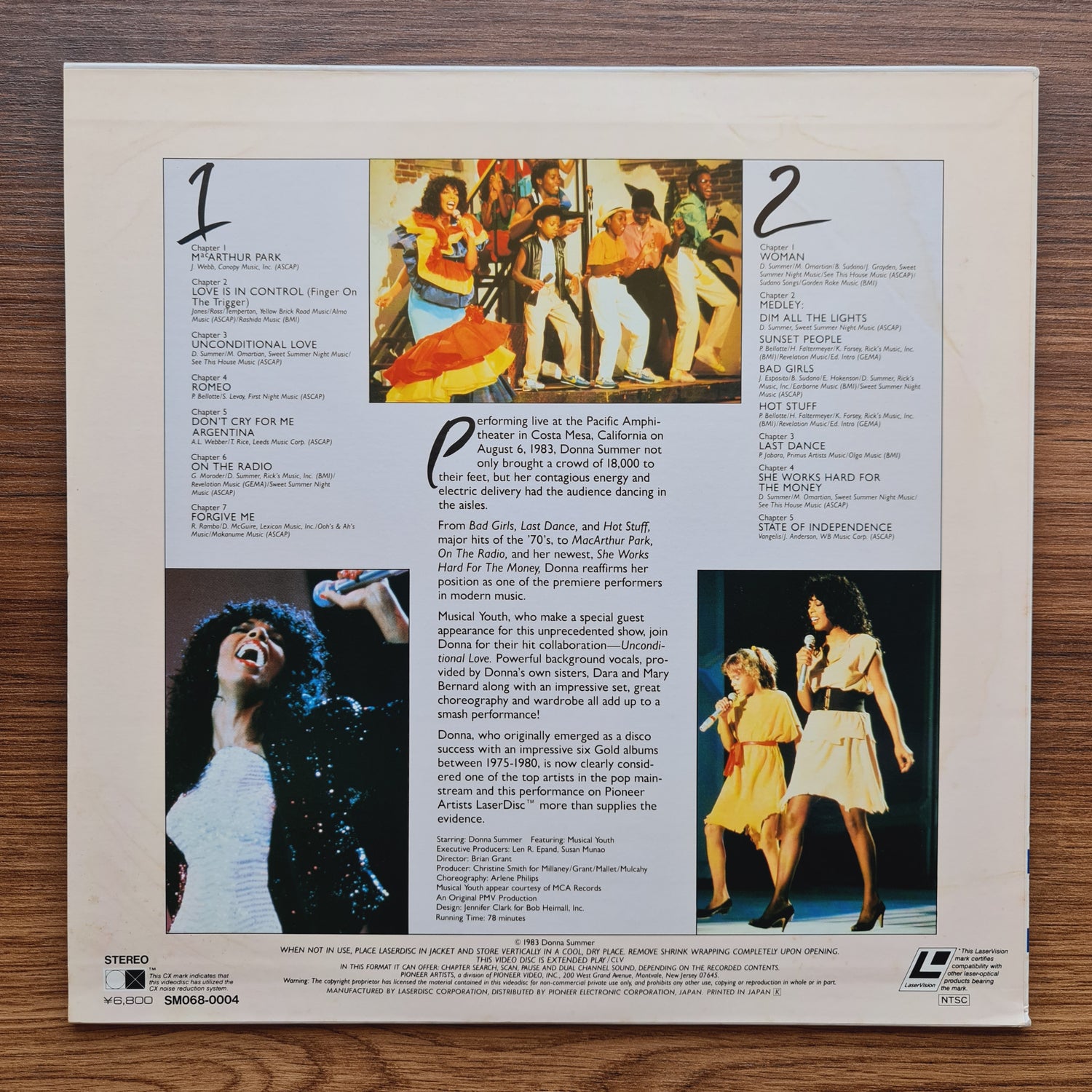 Donna Summer – A Hot Summer Night LaserDisc