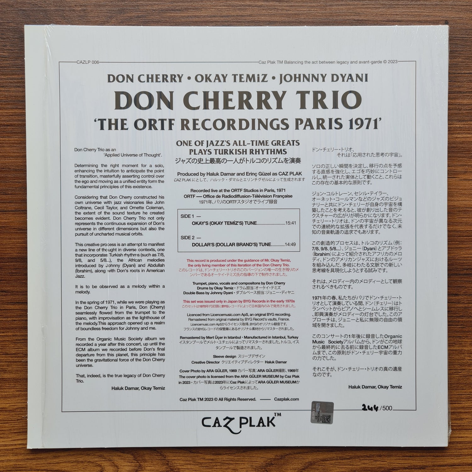 Don Cherry Trio, Don Cherry, Okay Temiz, Johnny Dyani – Live in Paris 1971