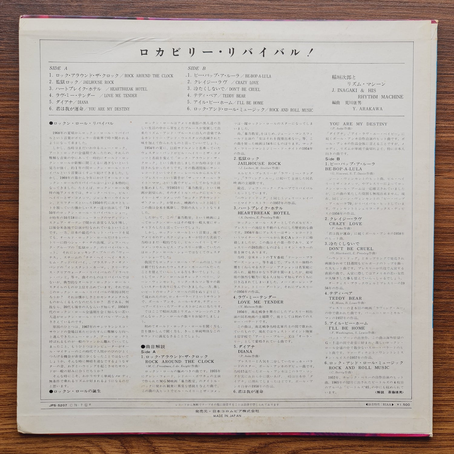 Jiro Inagaki & His Rhythm Machine – Rock-A-Billy Revival