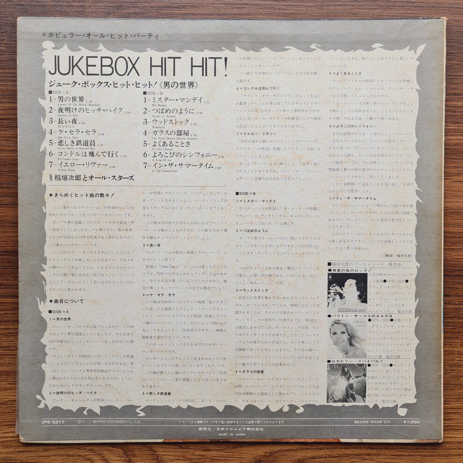 Jiro Inagaki & The All-Stars – Jukebox Hit Hit!