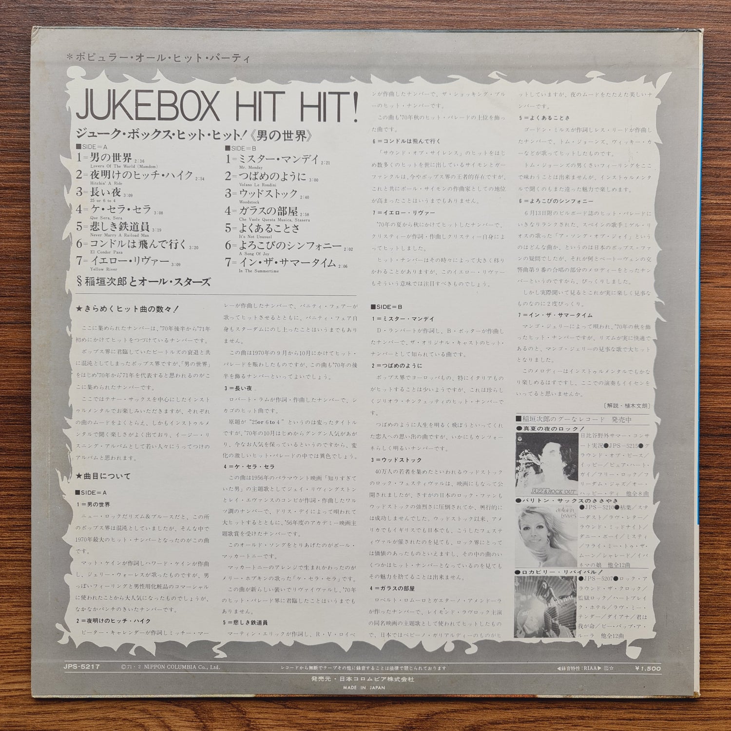 Jiro Inagaki & The All-Stars – Jukebox Hit Hit!