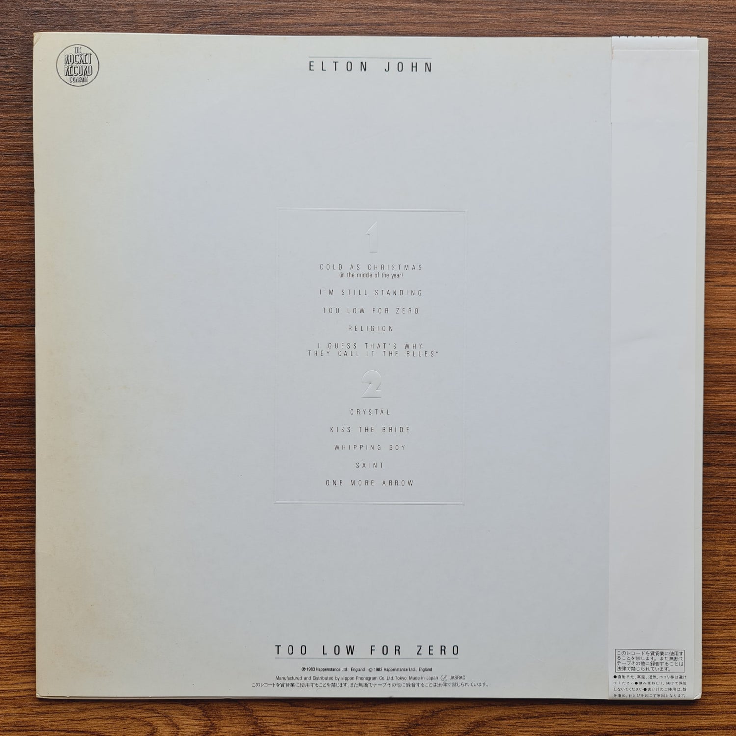 Elton John – Too Low For Zero