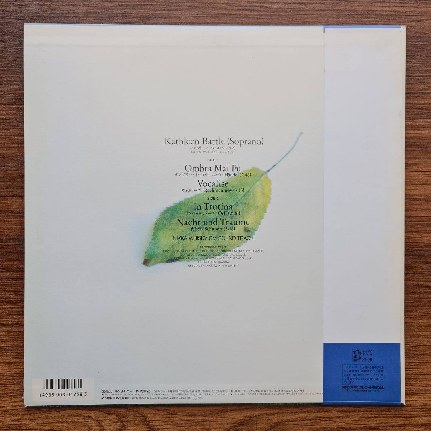Georg Friedrich Händel & Kathleen Battle – Ombra Mai Fù