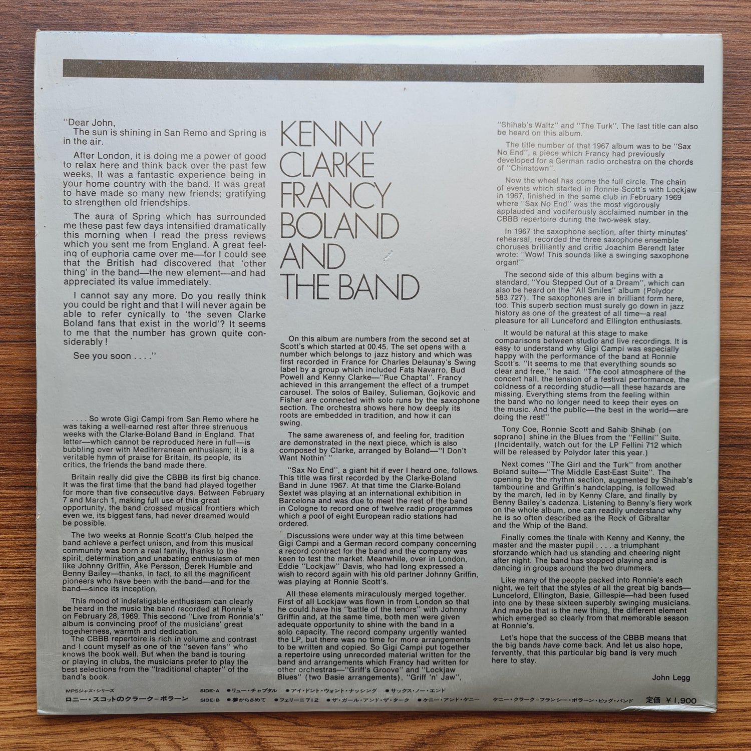 Kenny Clarke Francy Boland And The Band – Rue Chaptal