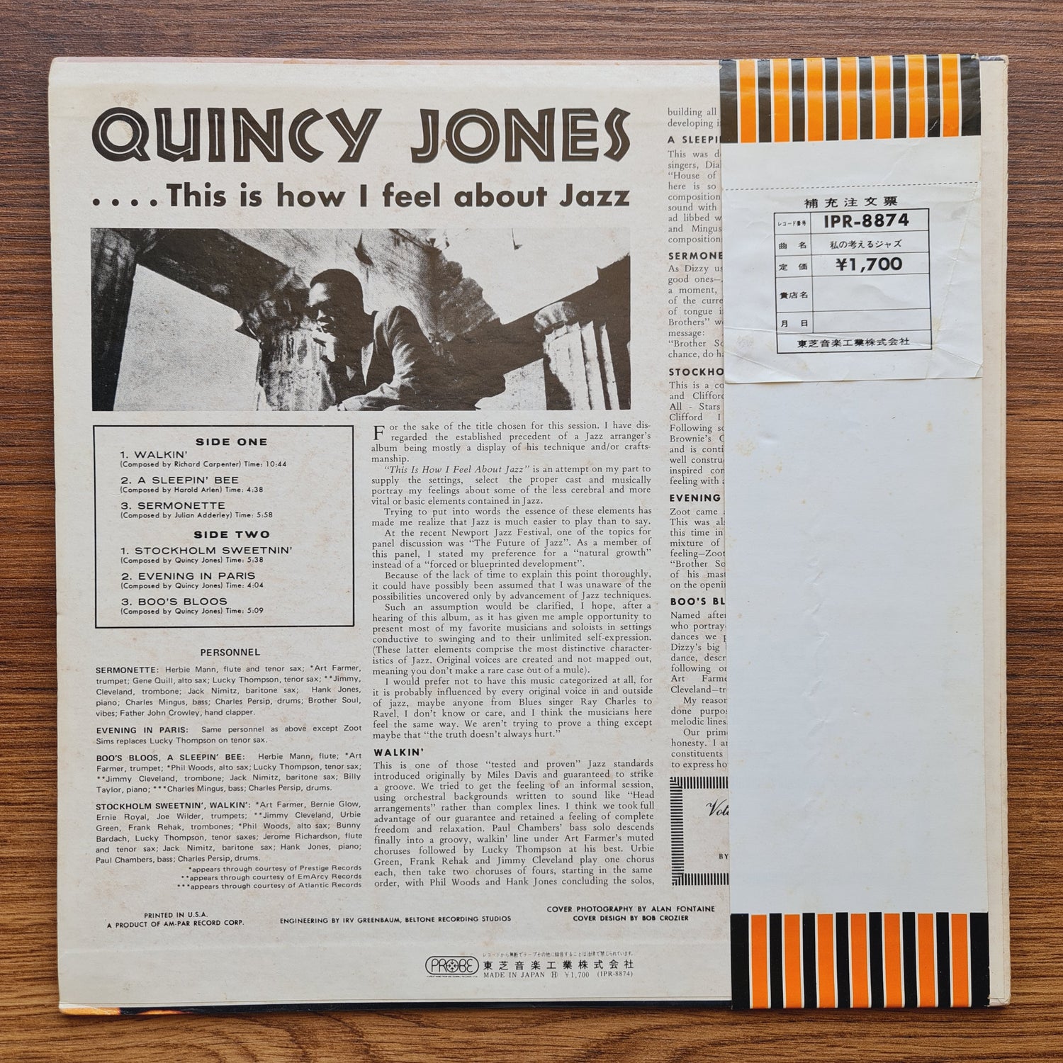 Quincy Jones – This Is How I Feel About Jazz