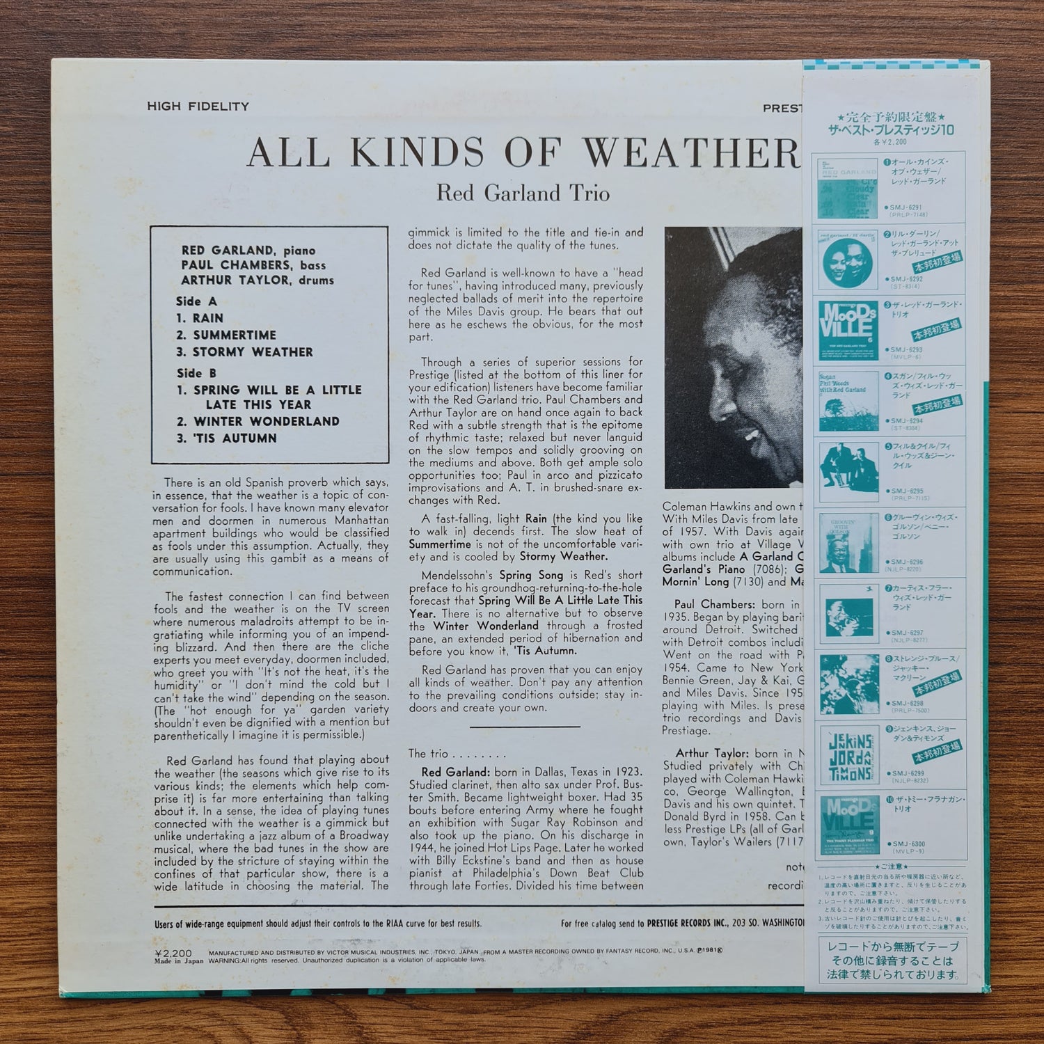 Red Garland – All Kinds Of Weather
