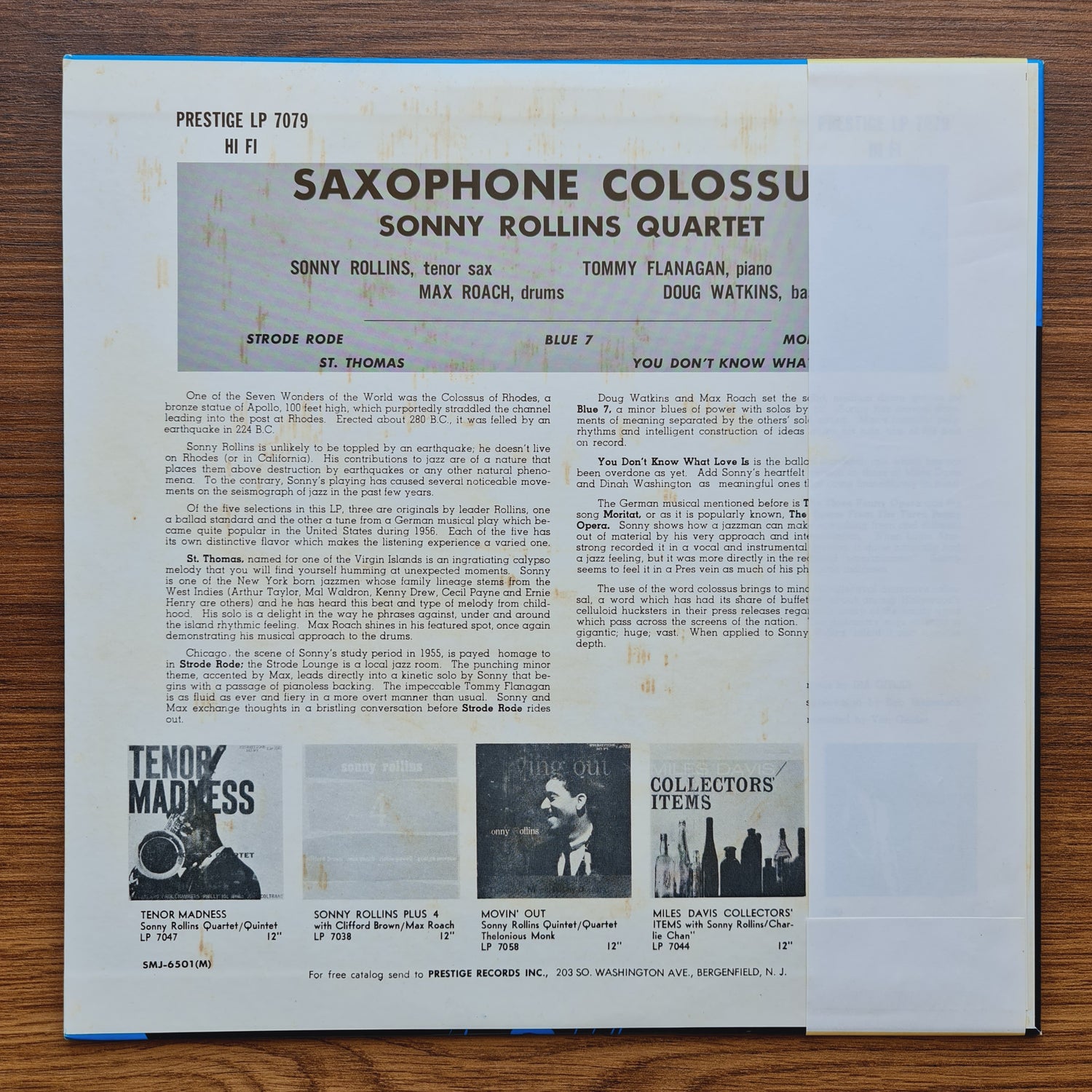 Sonny Rollins – Saxophone Colossus