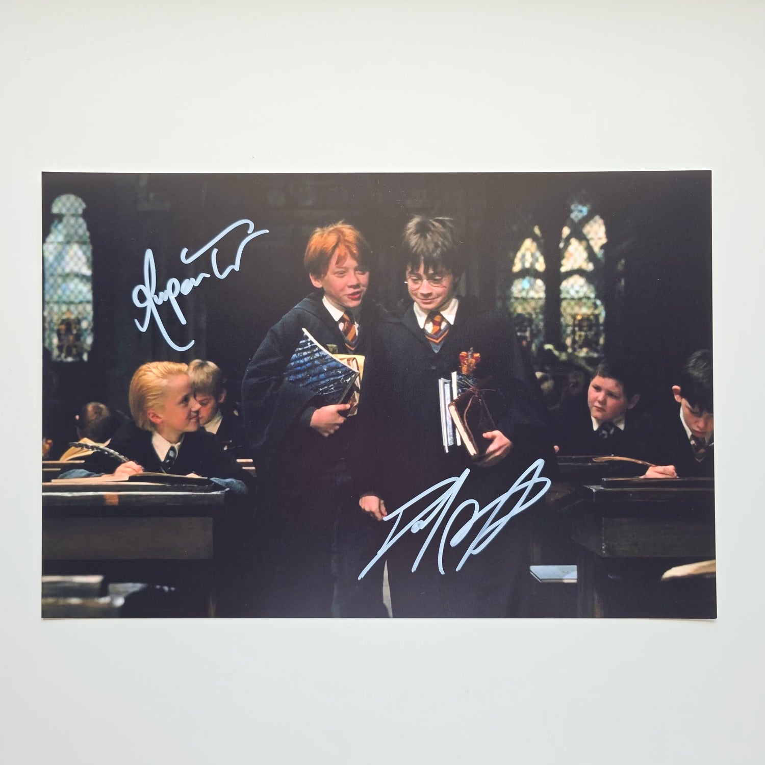 Daniel Radcliffe & Rupert Grint, Harry Potter 20x30 cm Boyutunda Islak İmzalı Fotoğraf (Ömür Boyu COA)