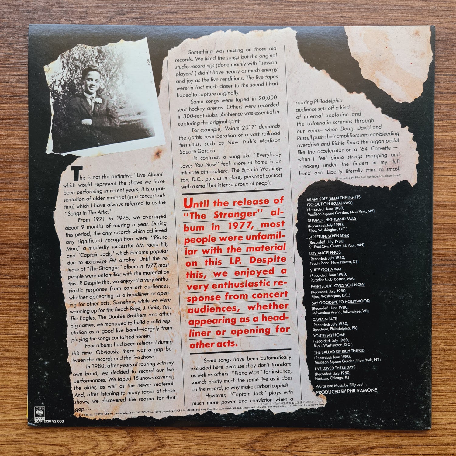Billy Joel – Songs In The Attic