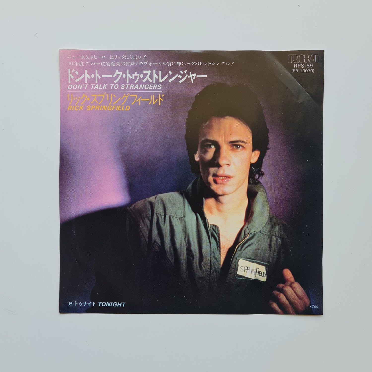 Rick Springfield – Don't Talk To Strangers / Tonight