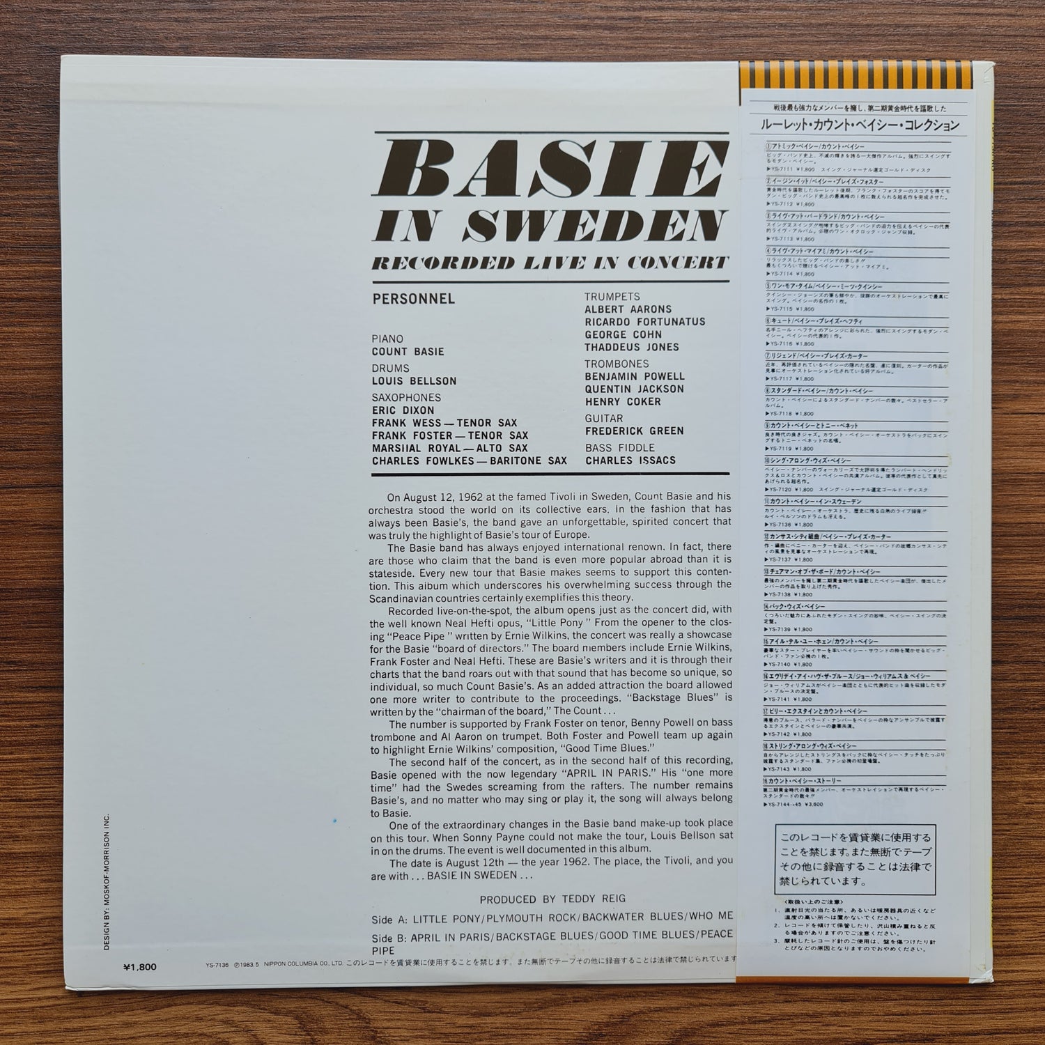 Count Basie & Louis Bellson – Basie In Sweden
