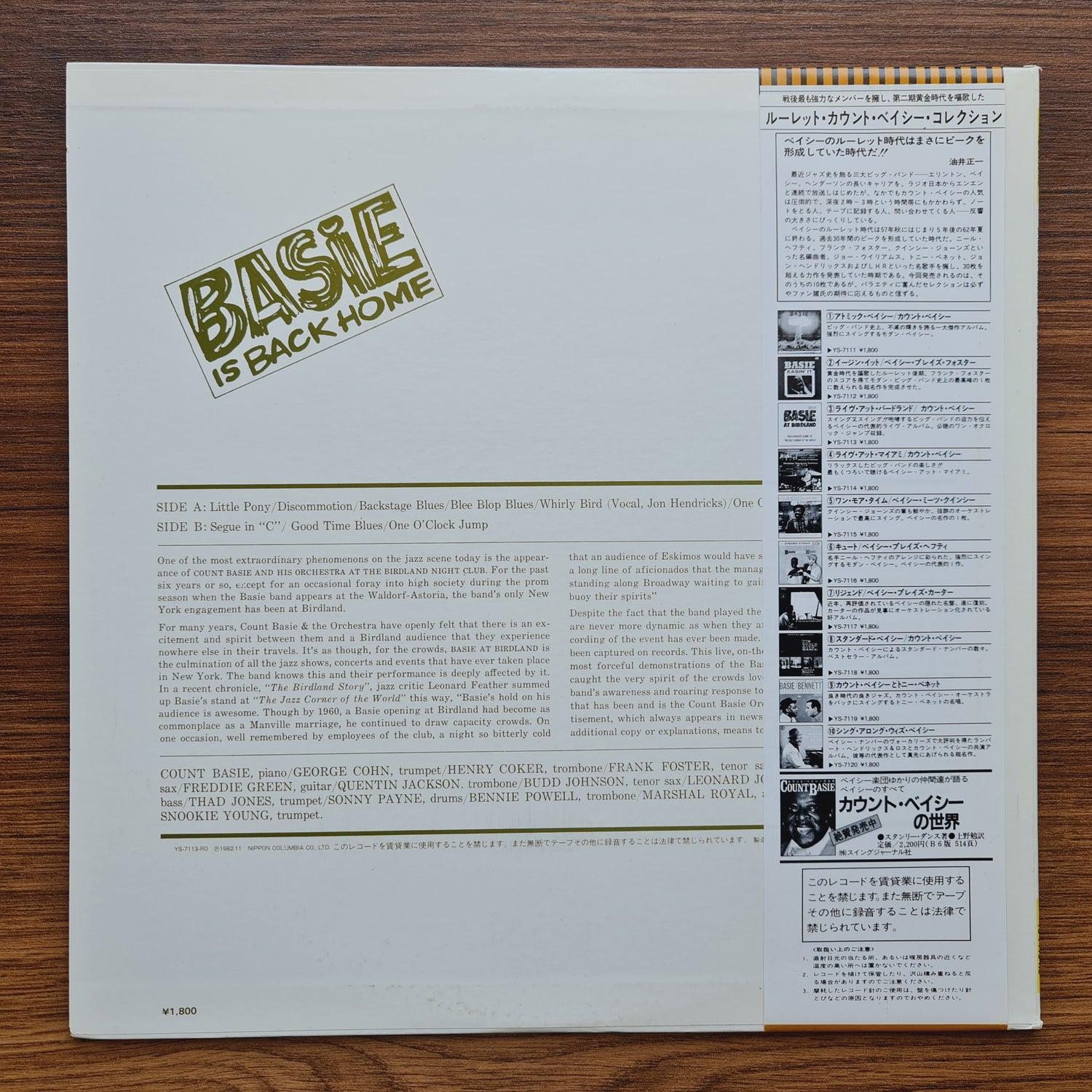 Count Basie – Basie At Birdland