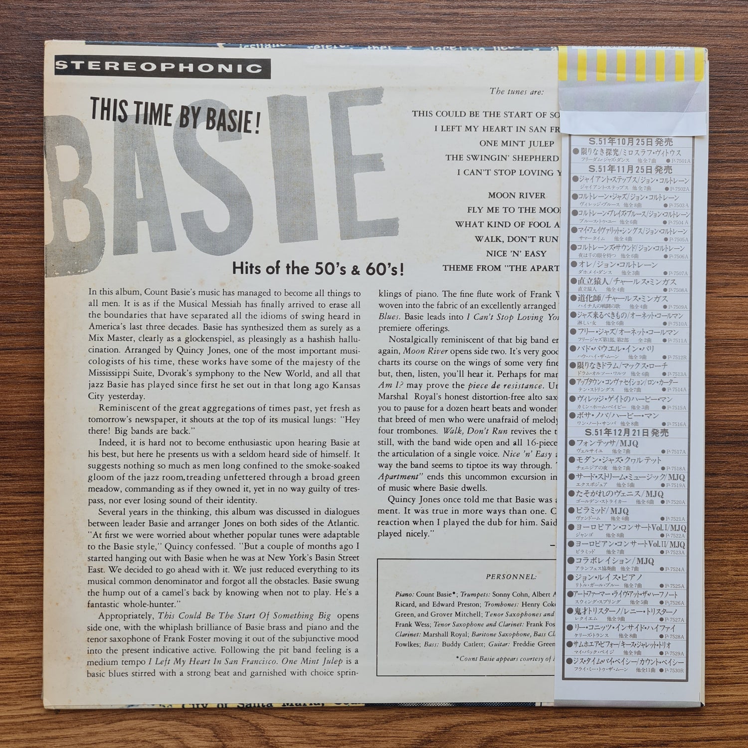 Count Basie – This Time By Basie - Hits Of The 50's & 60's!