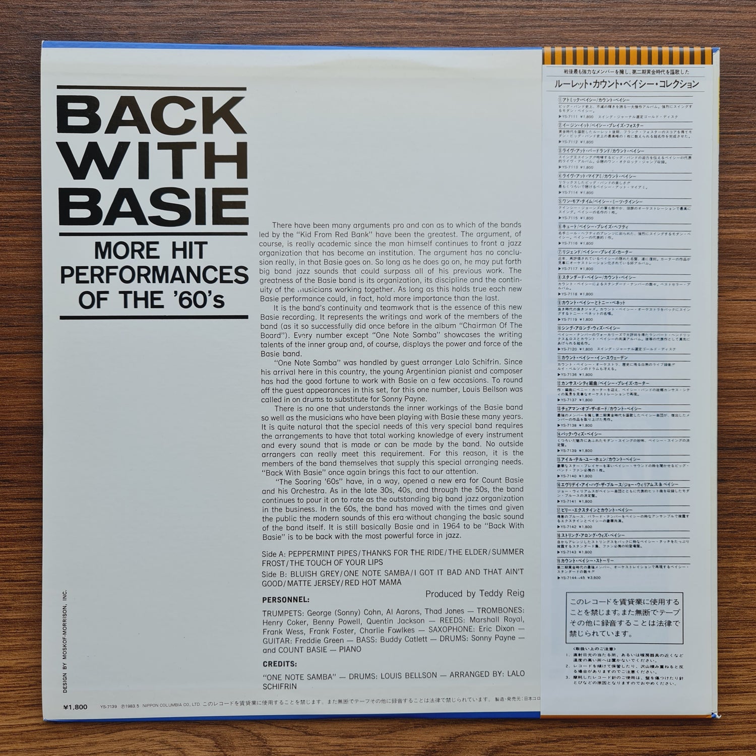 Count Basie – Back With Basie