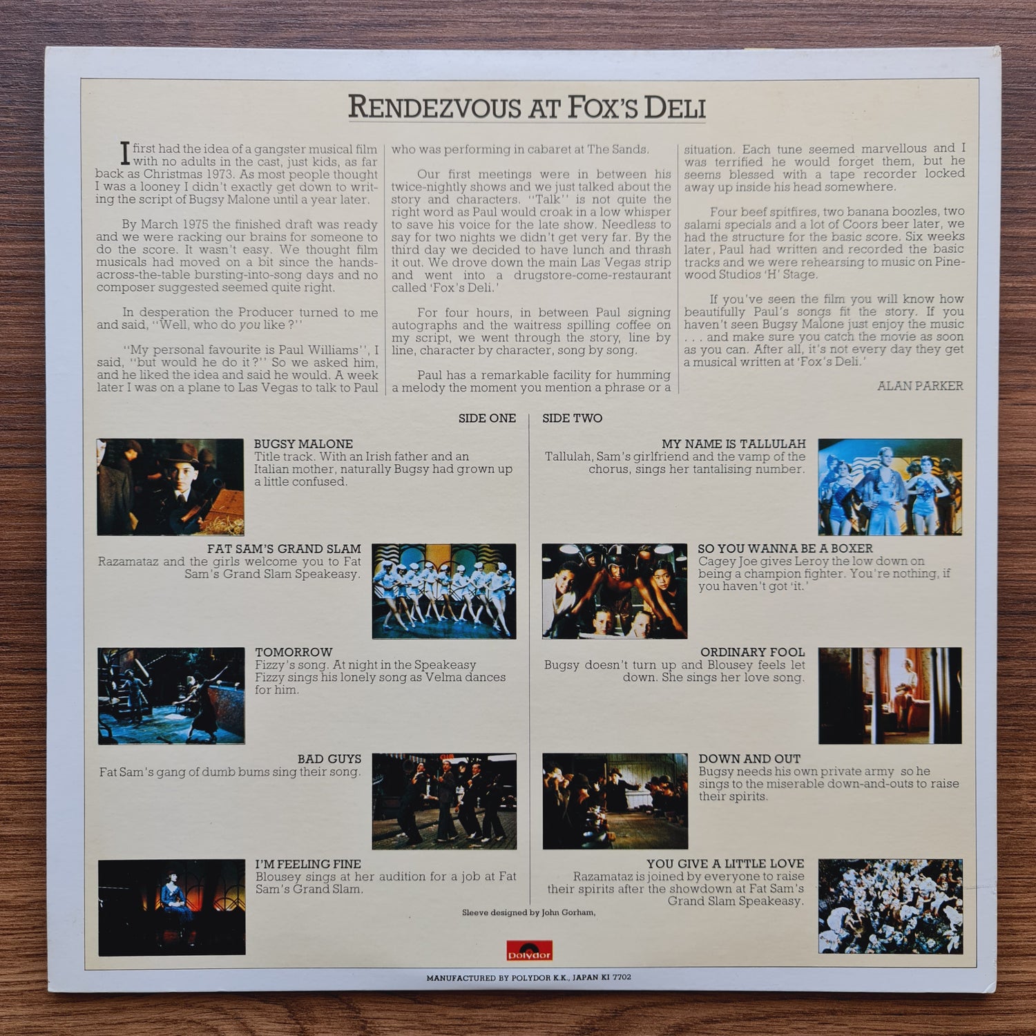 Paul Williams – Bugsy Malone Original Soundtrack