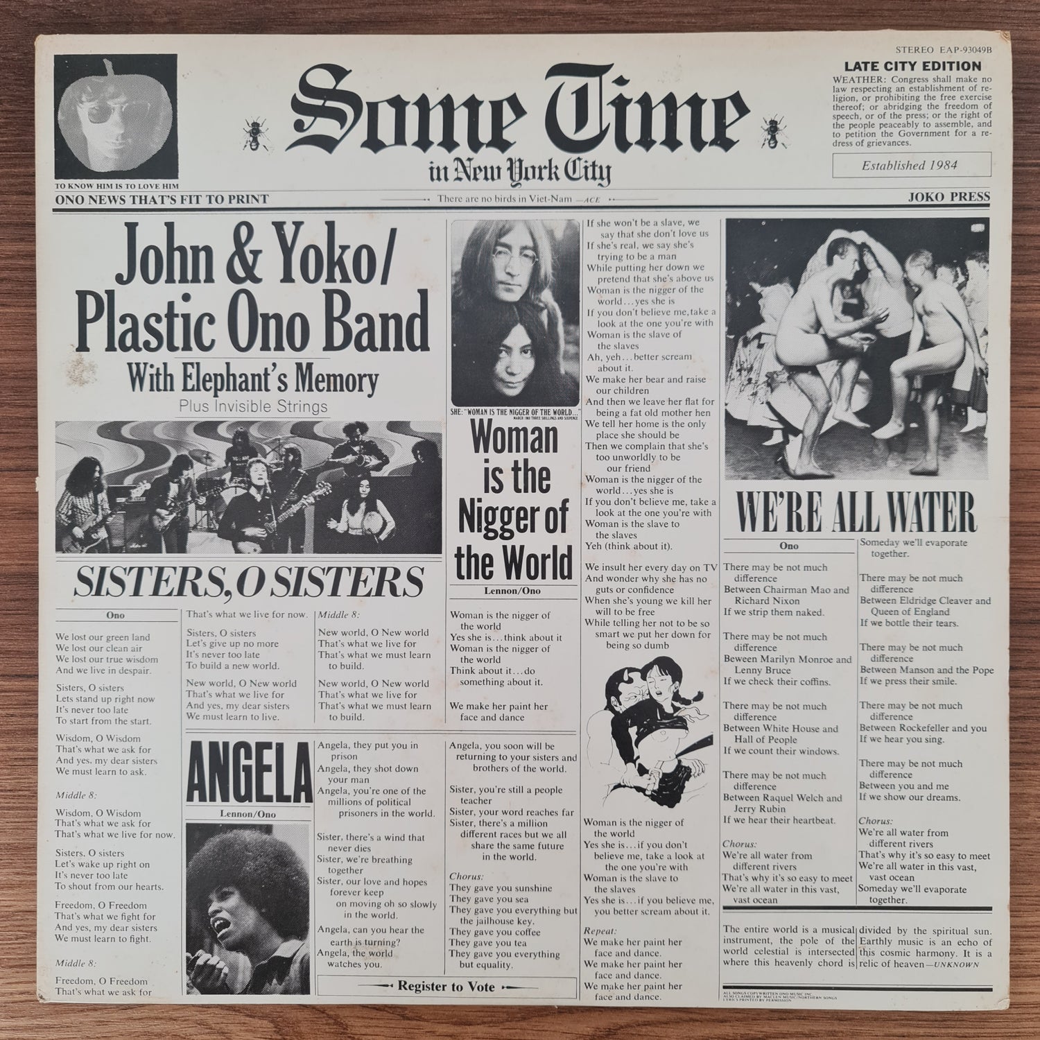 John Lennon & Yoko Ono & Plastic Ono Band – Some Time In New York City