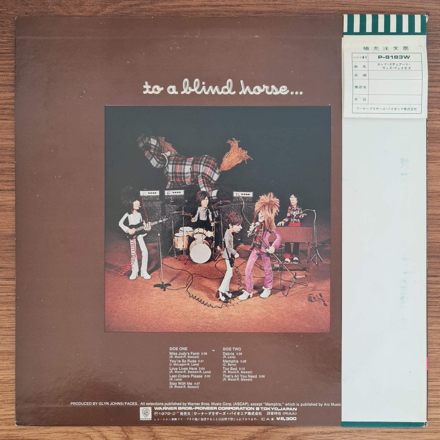 Faces – A Nod's As Good As A Wink...To A Blind Horse