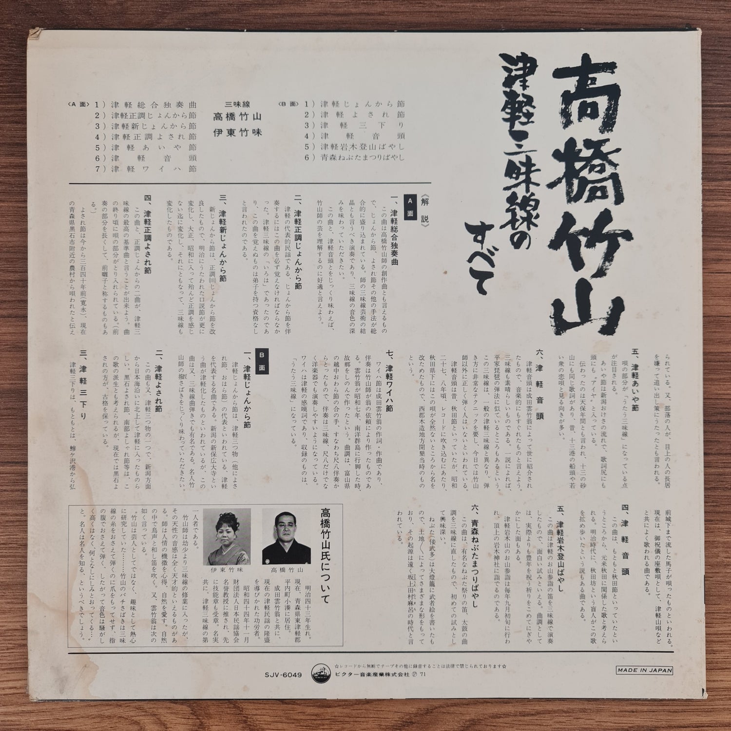 Takahashi Chikuzan – All about the Tsugaru Shamisen