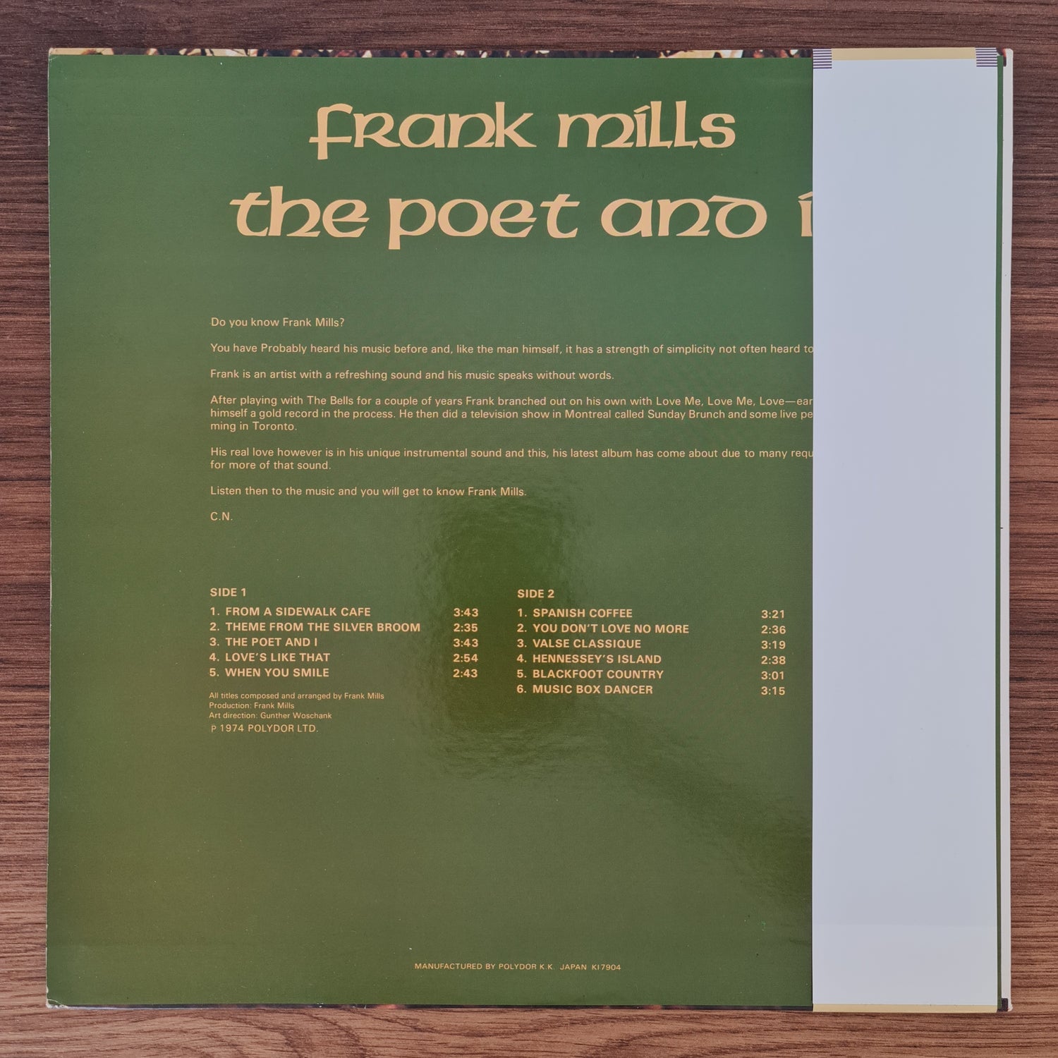 Frank Mills – The Poet And I