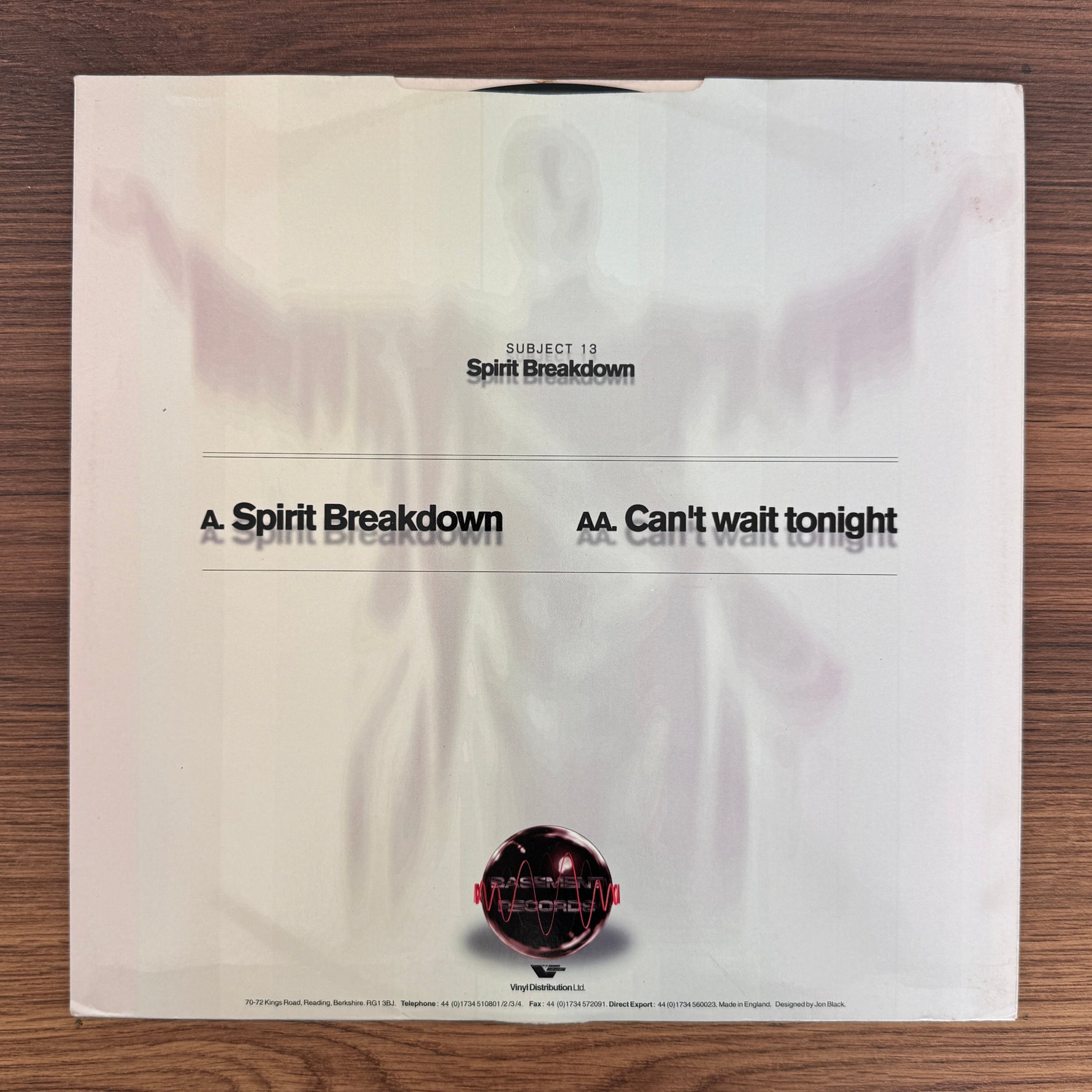 Subject 13 – Spirit Breakdown / Can't Wait Tonight Japan Vinyl