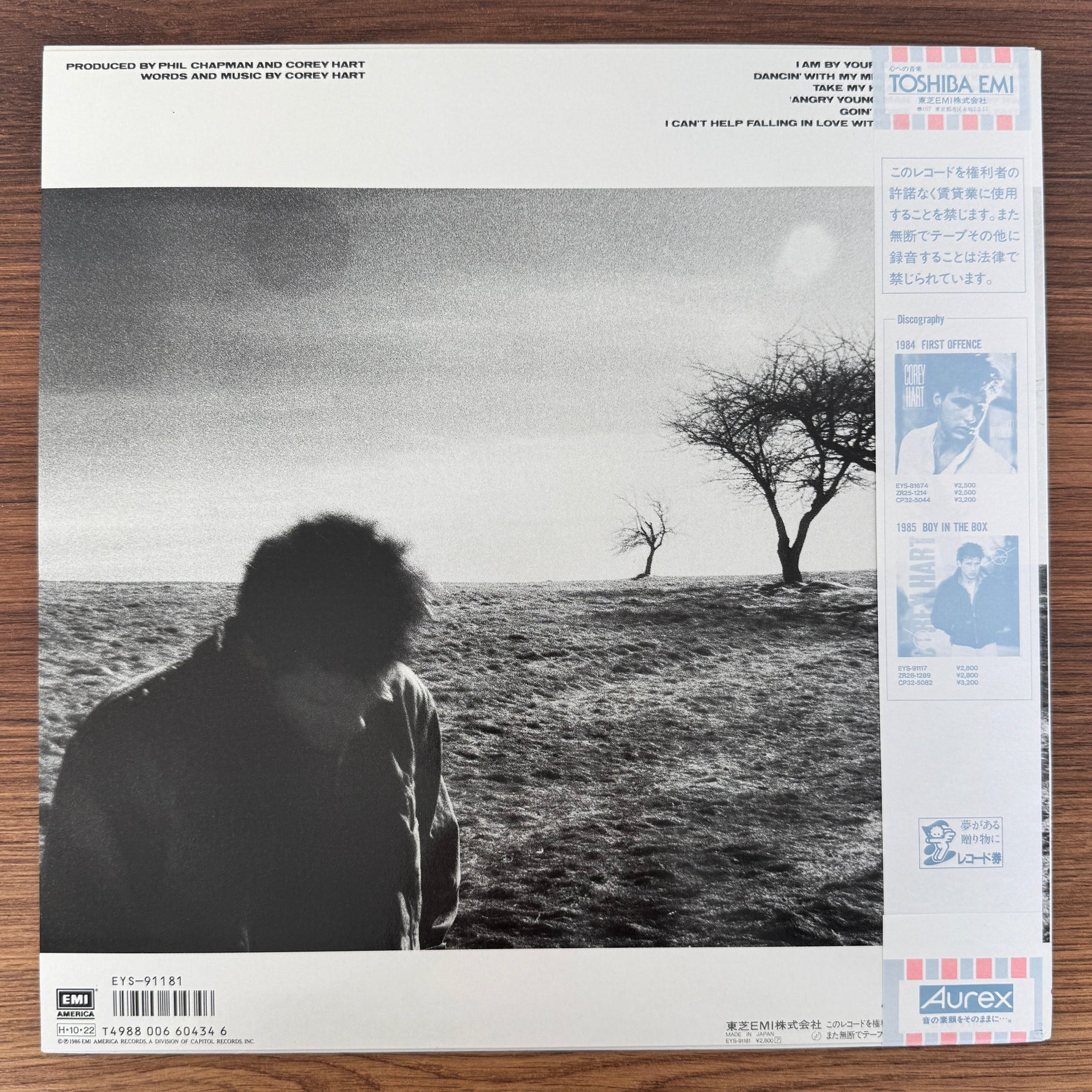 Corey Hart – Fields Of Fire Japan Vinyl