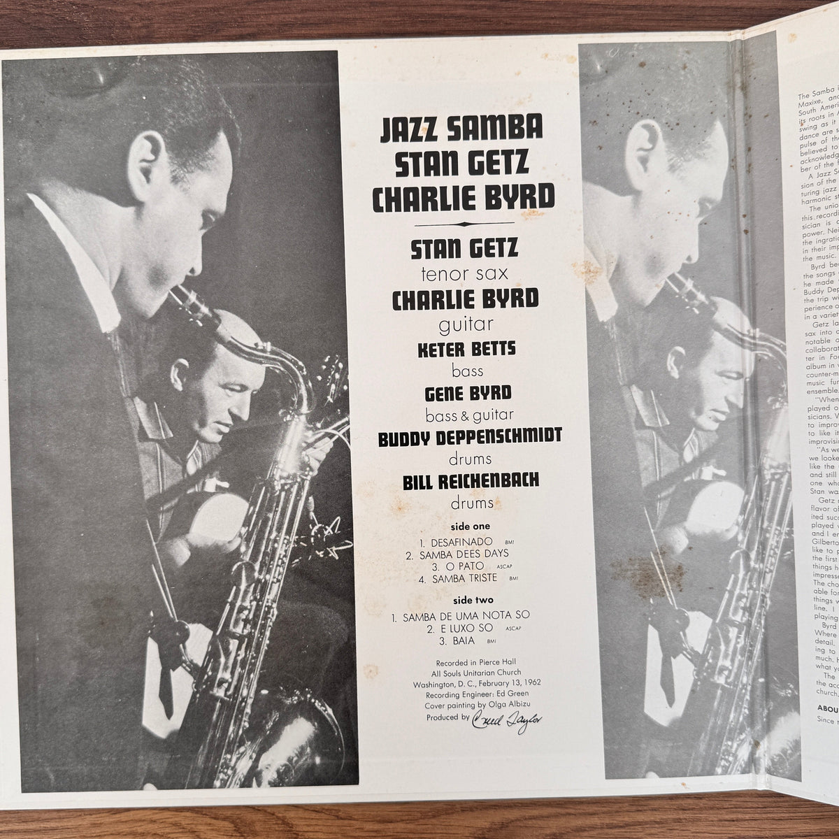 Stan Getz / Charlie Byrd – Jazz Samba Japan Vinyl