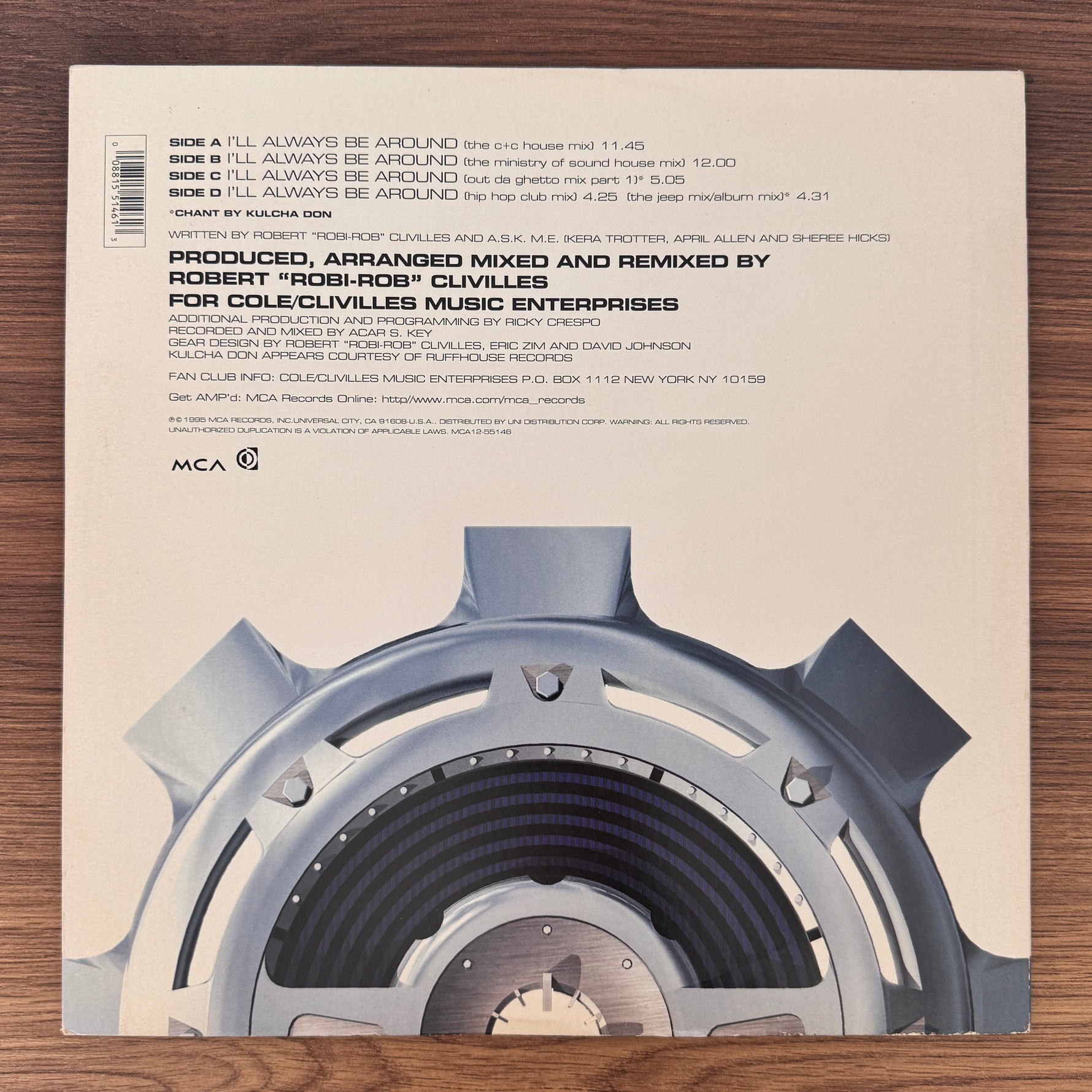 C + C Music Factory – I'll Always Be Around Japan Vinyl