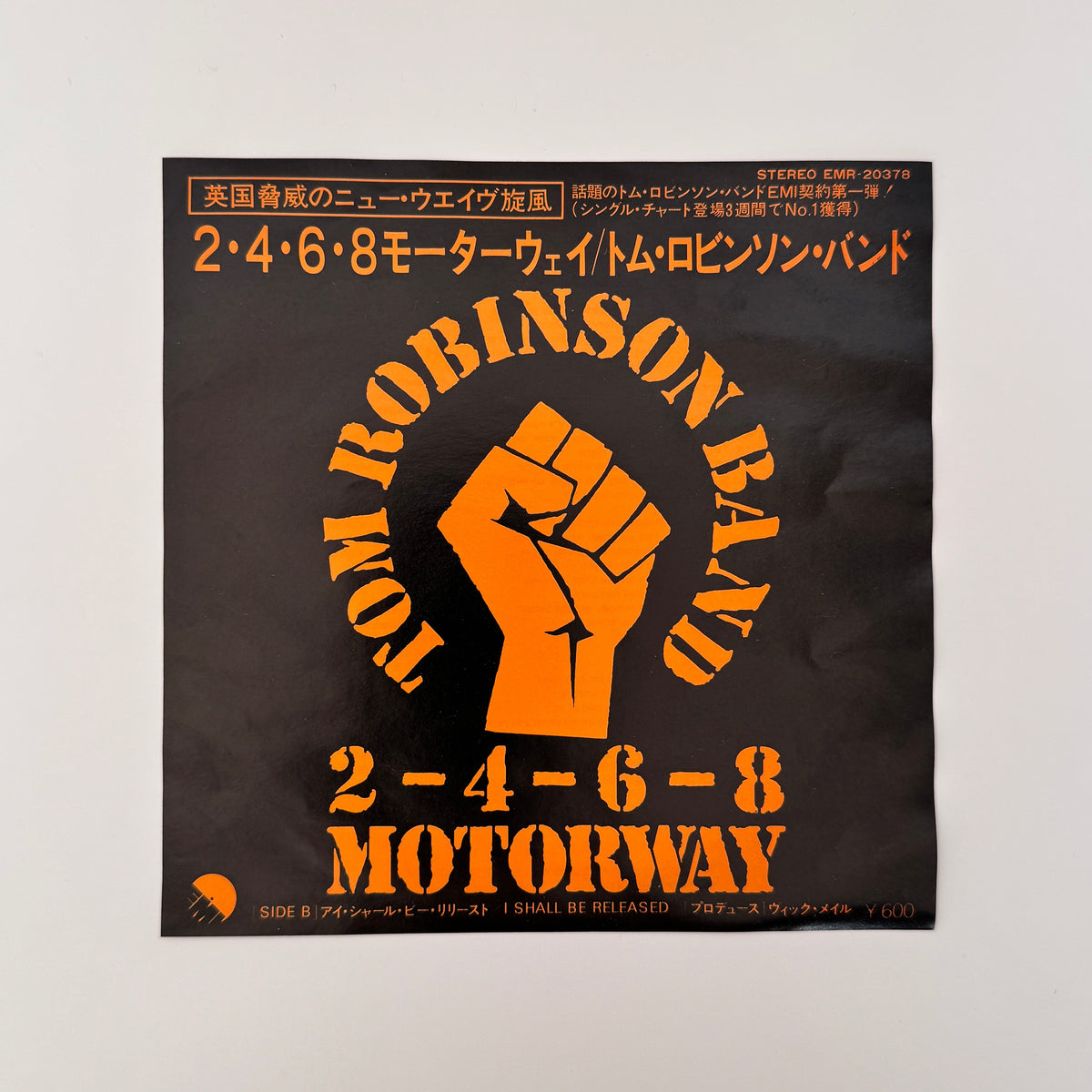 Tom Robinson Band – 2-4-6-8 Motorway / I Shall Be Released Japan Vinyl