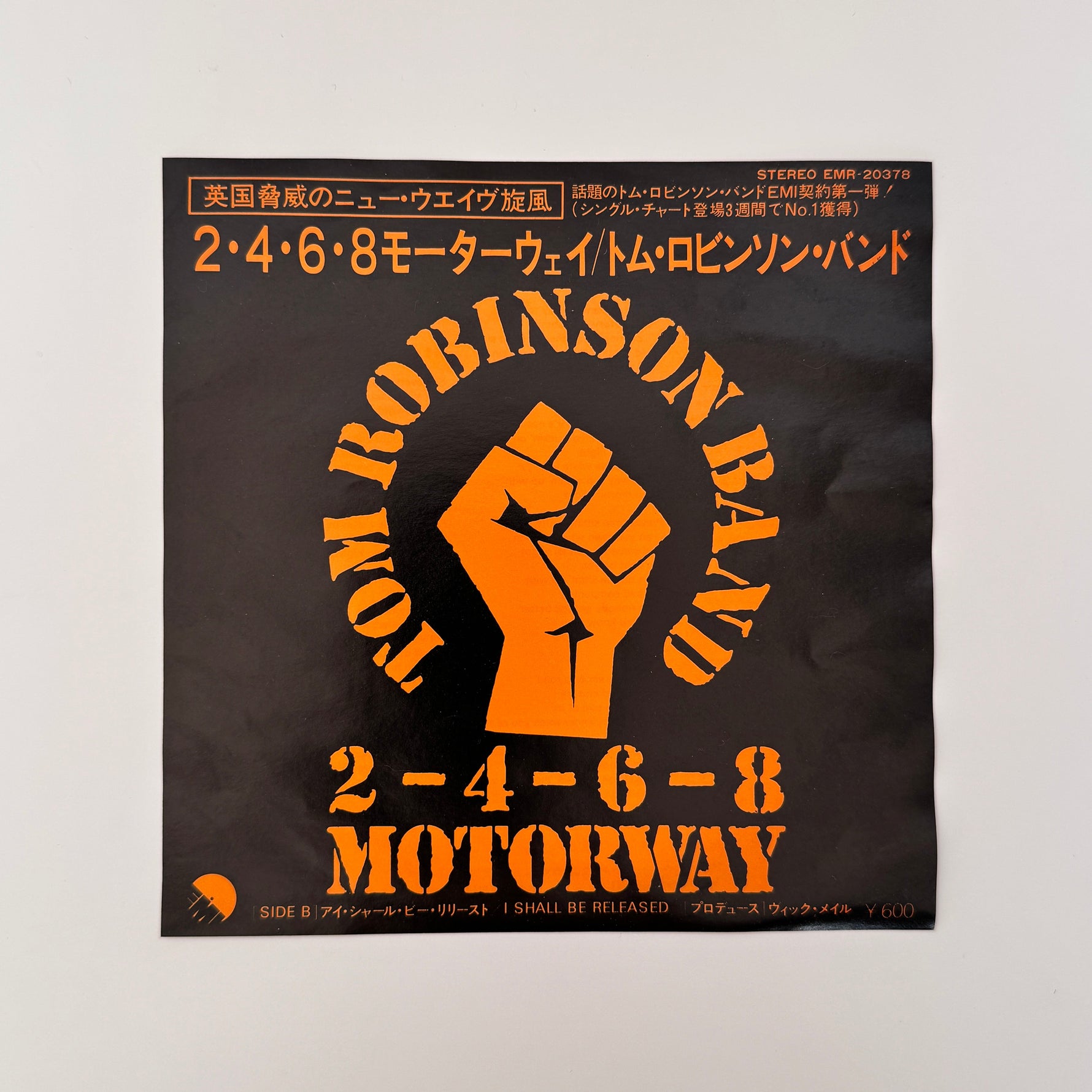 Tom Robinson Band – 2-4-6-8 Motorway / I Shall Be Released Japan Vinyl