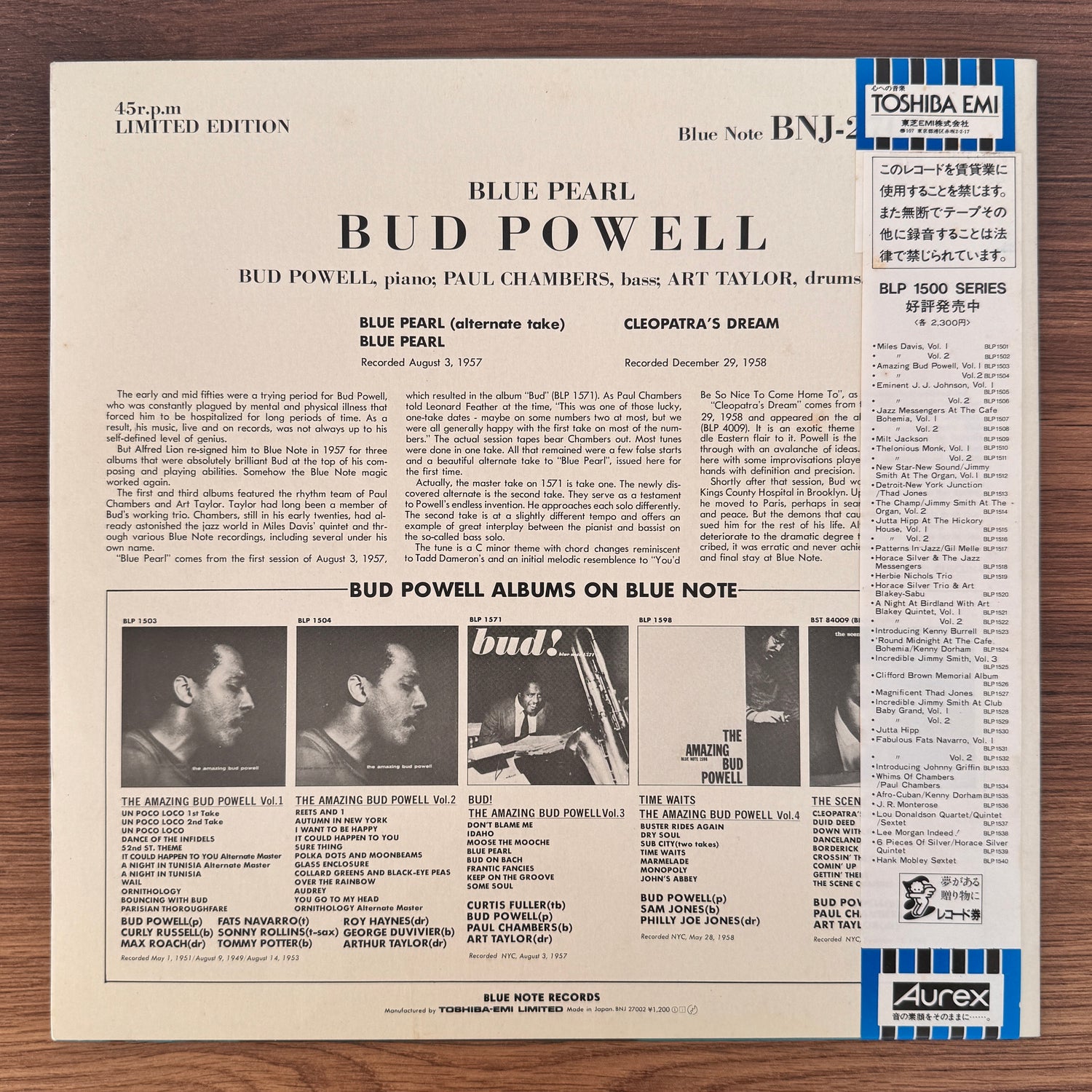 Bud Powell – Blue Pearl