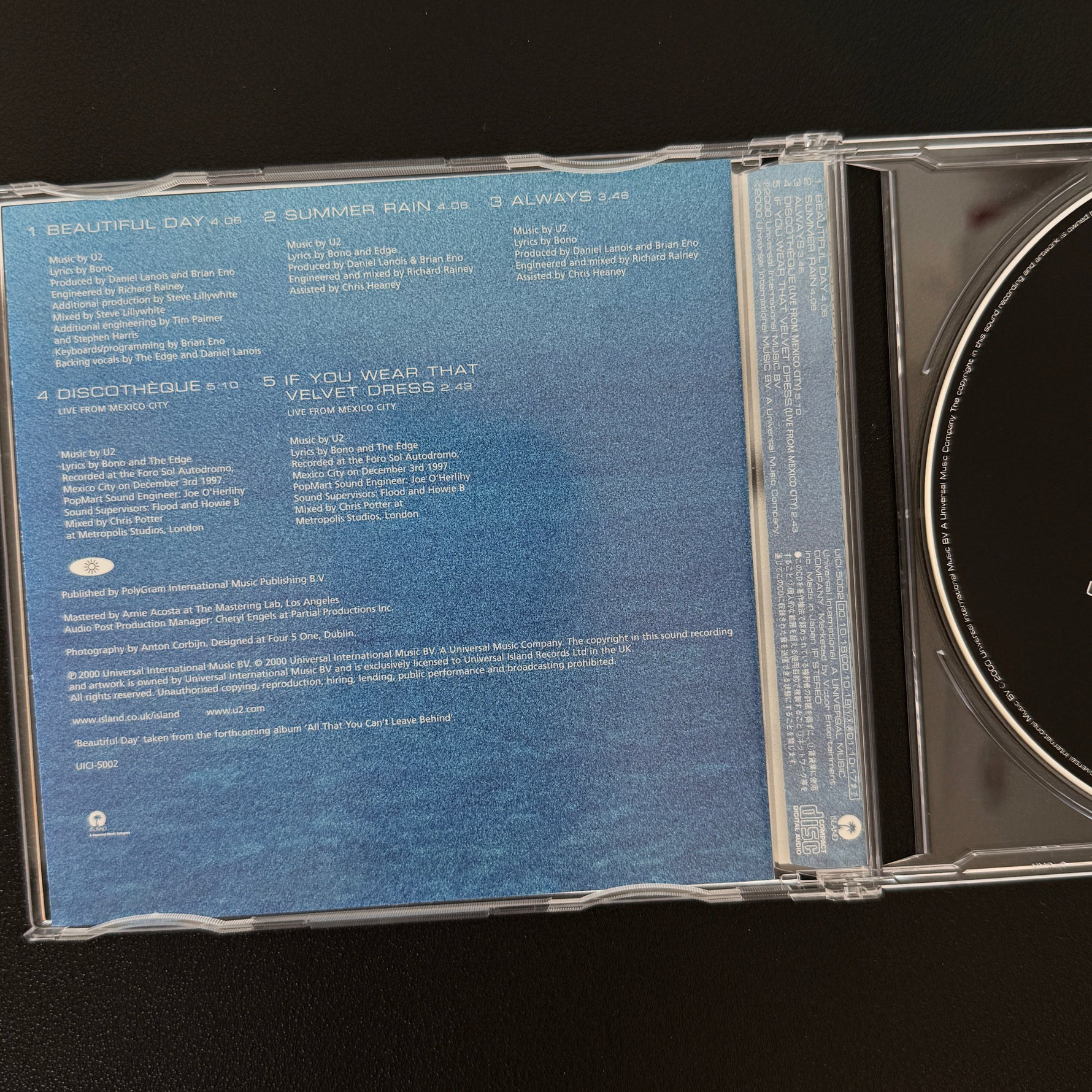 U2 – Beautiful Day CD Japan Vinyl