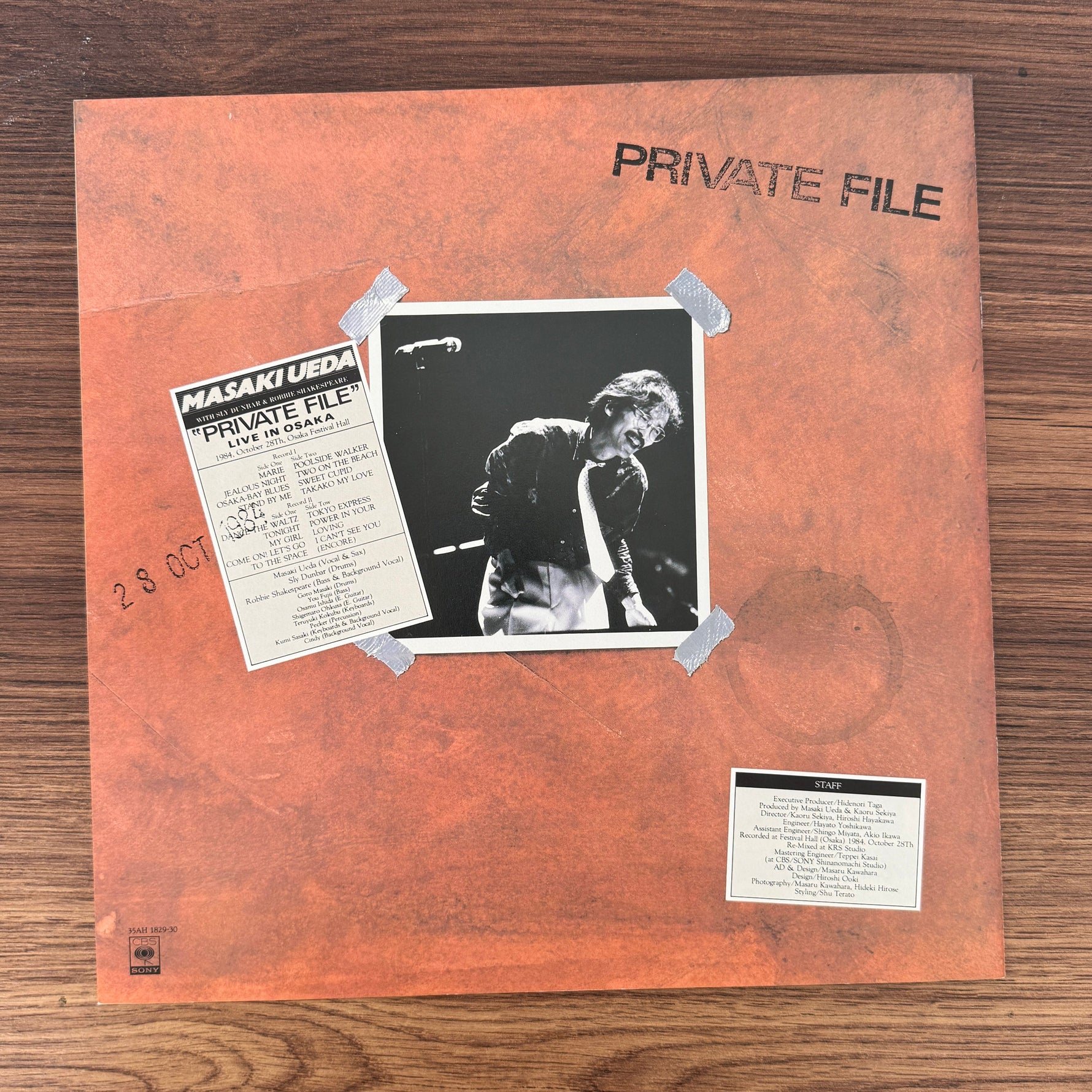 Masaki Ueda With Sly & Robbie – Private File (Live In Osaka) Japan Vinyl