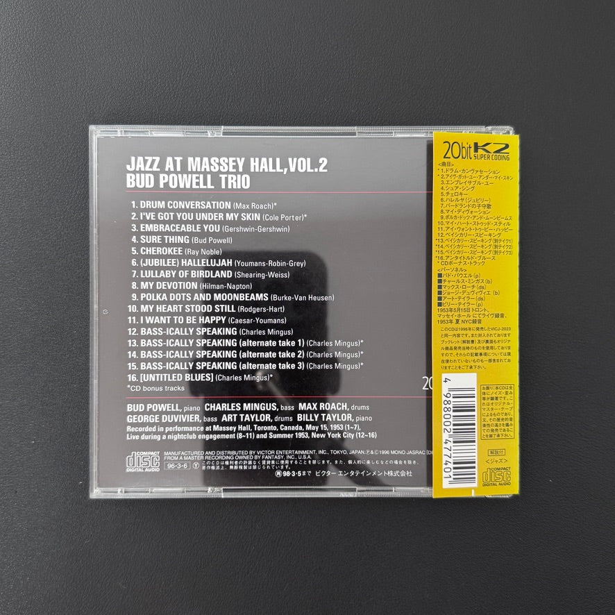 Bud Powell Trio – Jazz At Massey Hall, Vol. 2 CD