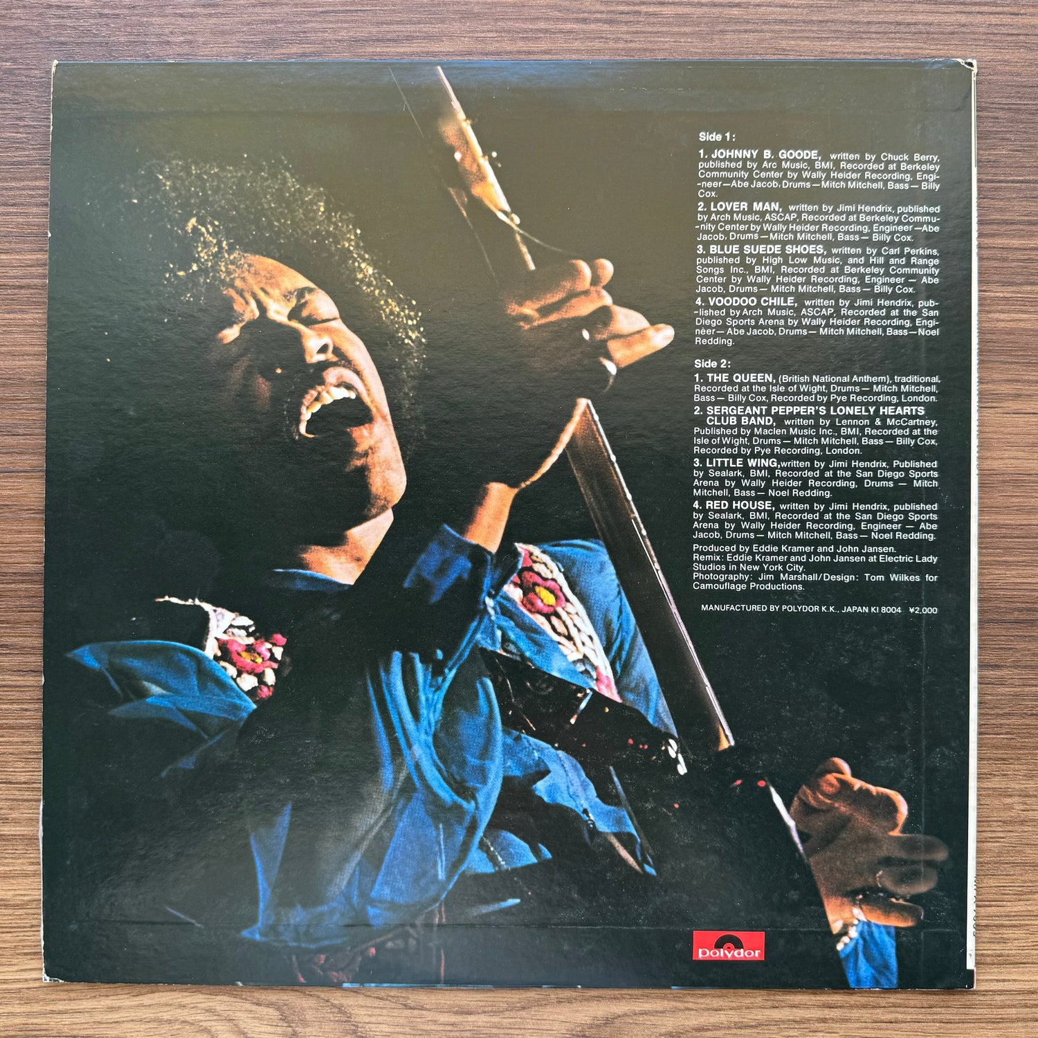 Jimi Hendrix – Hendrix In The West 33'lük LP PLAK Japan Vinyl