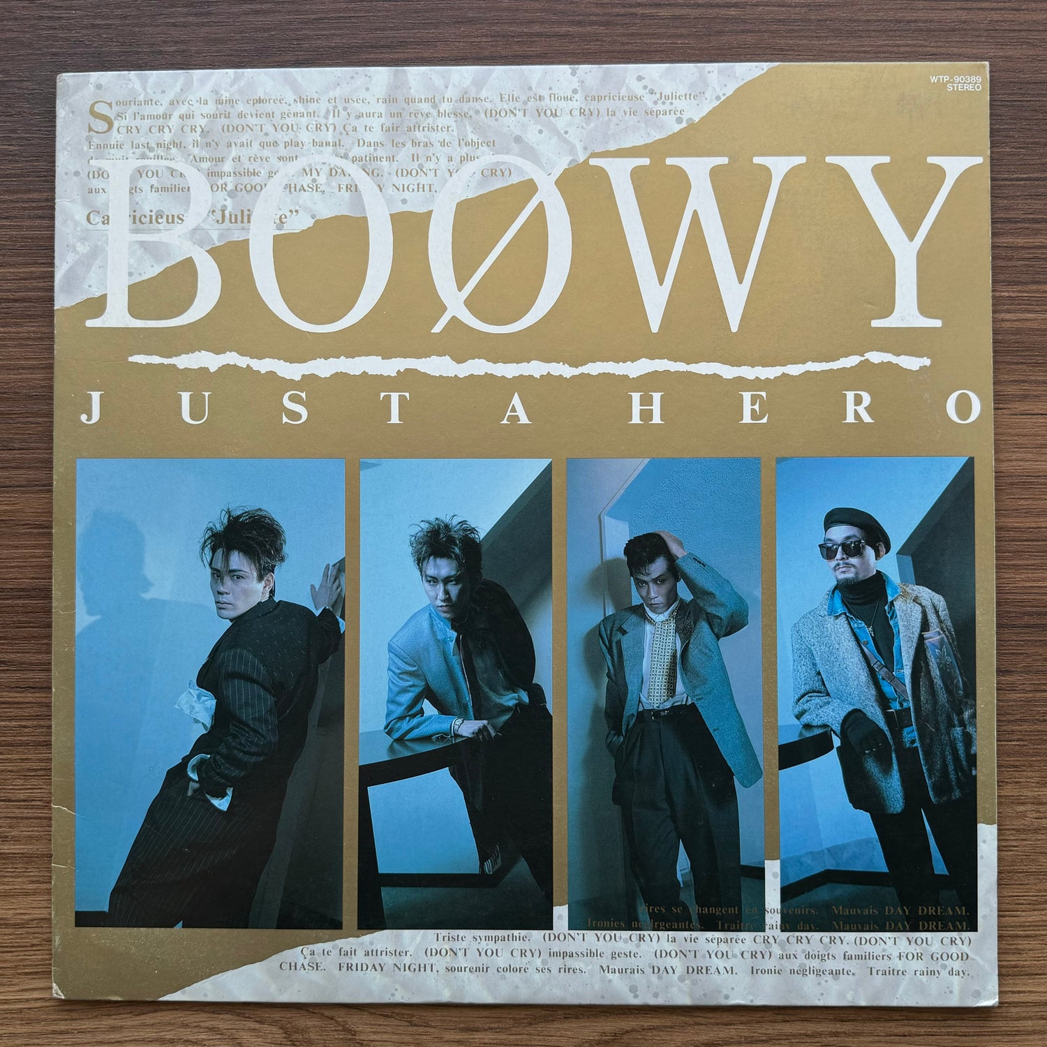 Boøwy – Just A Hero 33'lük LP PLAK Japan Vinyl