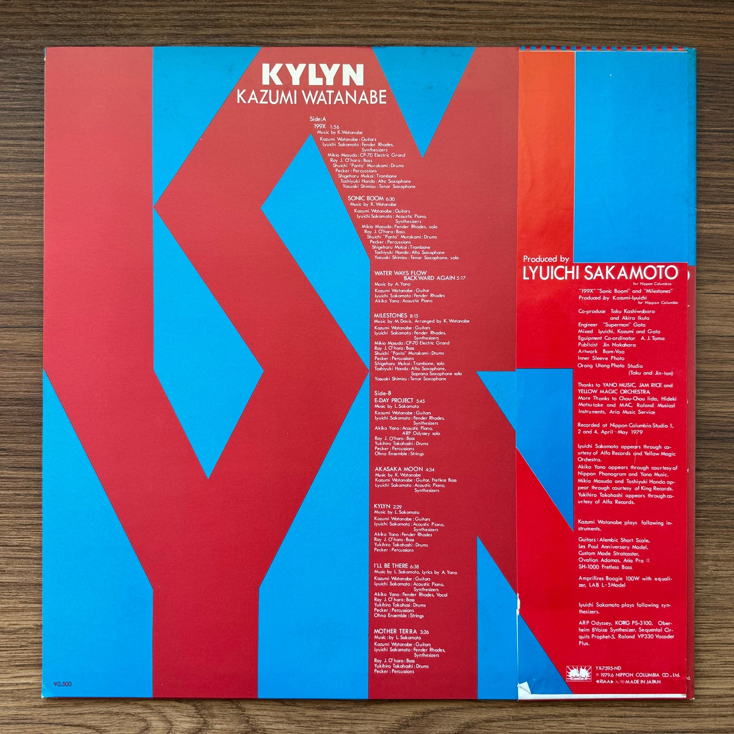 Kazumi Watanabe – Kylyn 33'lük LP PLAK Japan Vinyl