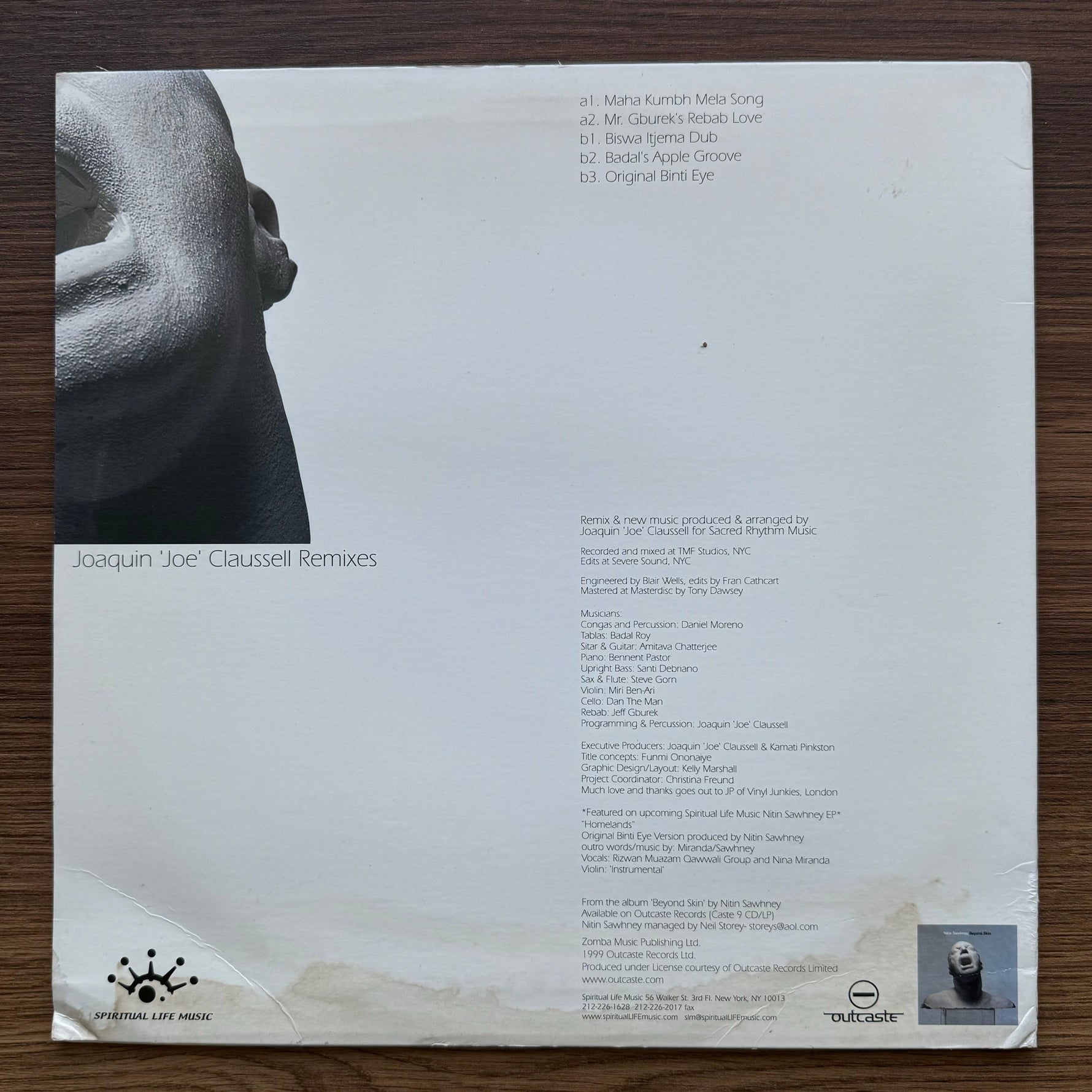 Nitin Sawhney – Homelands (Joaquin 'Joe' Claussell Remixes) 33'lük LP PLAK Japan Vinyl