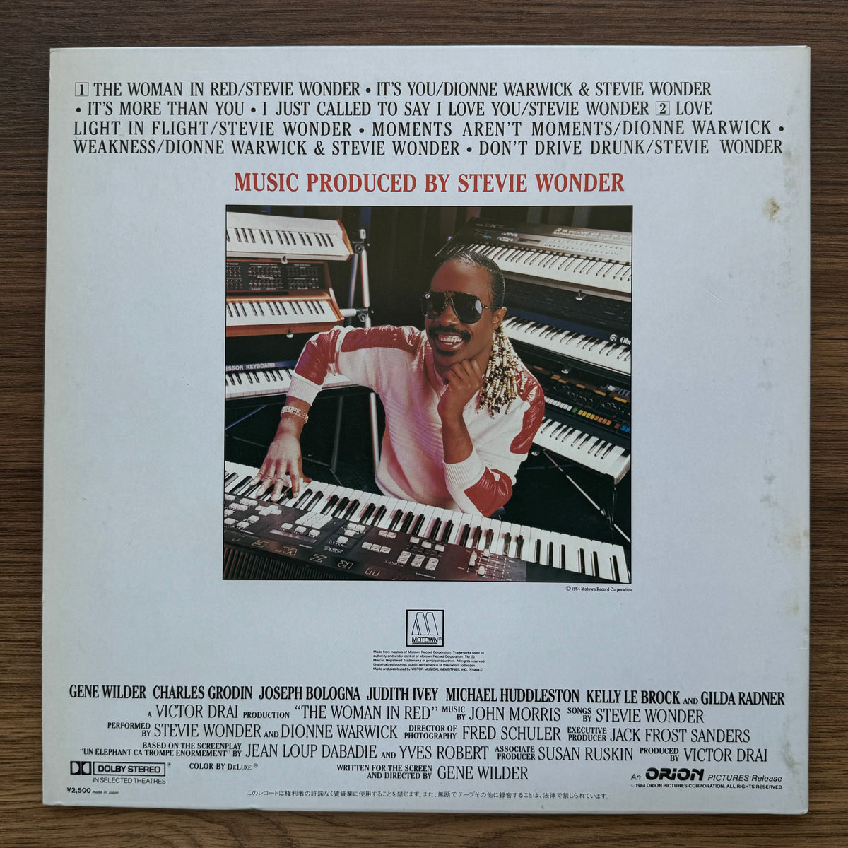Stevie Wonder – The Woman In Red 33'lük LP PLAK Japan Vinyl