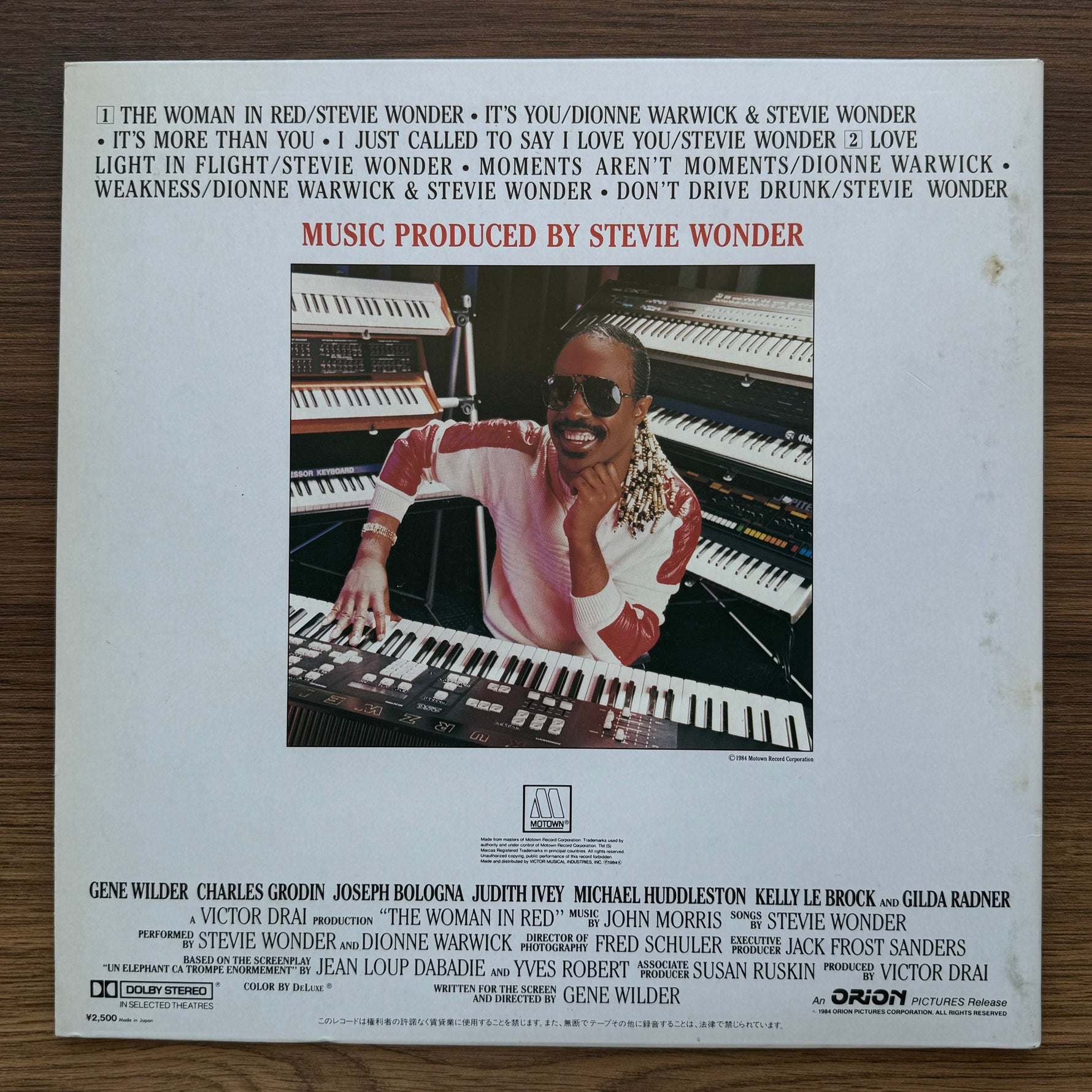 Stevie Wonder – The Woman In Red 33'lük LP PLAK Japan Vinyl