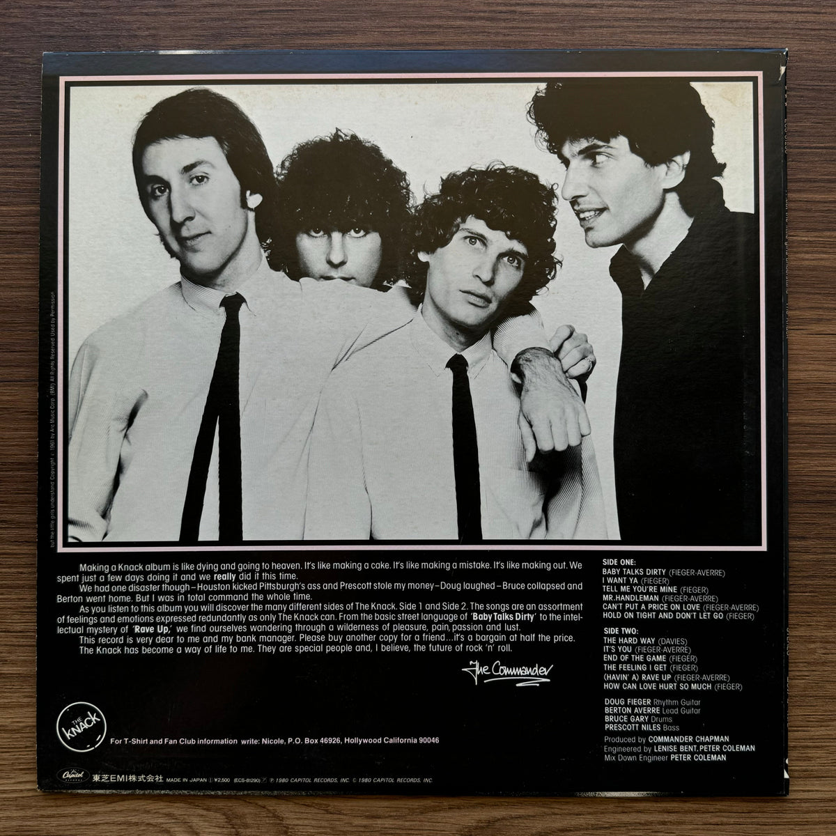 The Knack – But The Little Girls Understand 33'lük LP PLAK Japan Vinyl
