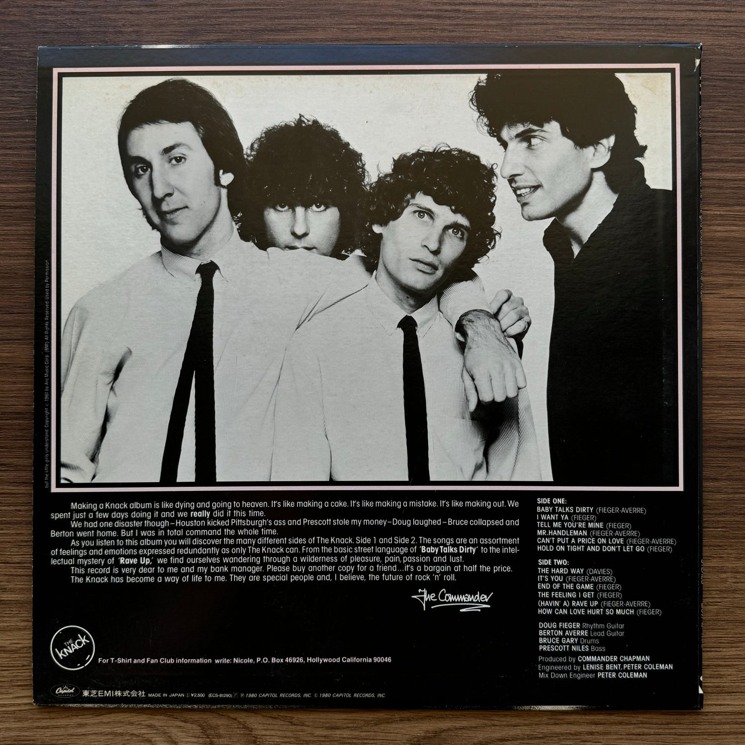 The Knack – But The Little Girls Understand 33'lük LP PLAK Japan Vinyl