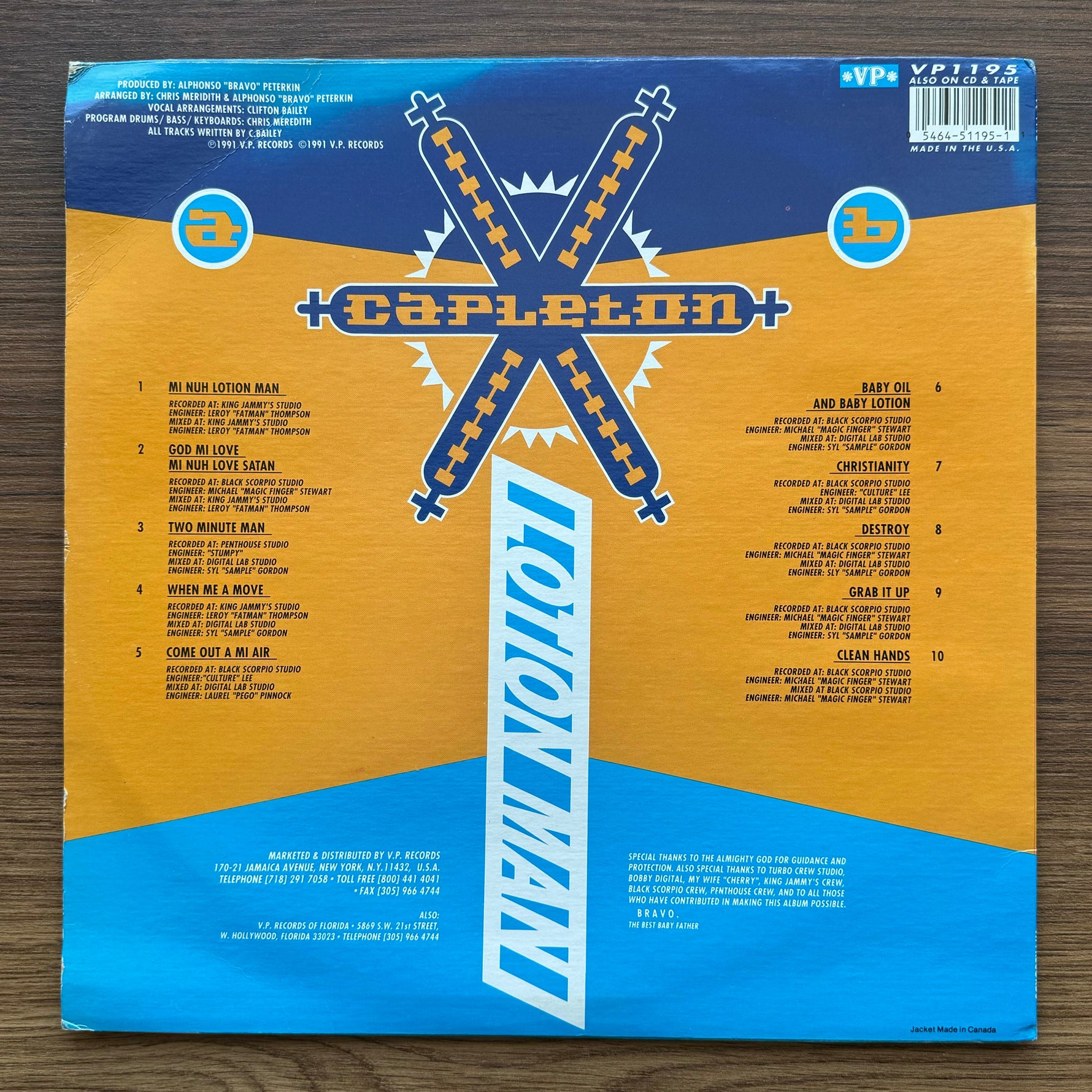 Capleton – Lotion Man 33'lük LP PLAK Japan Vinyl