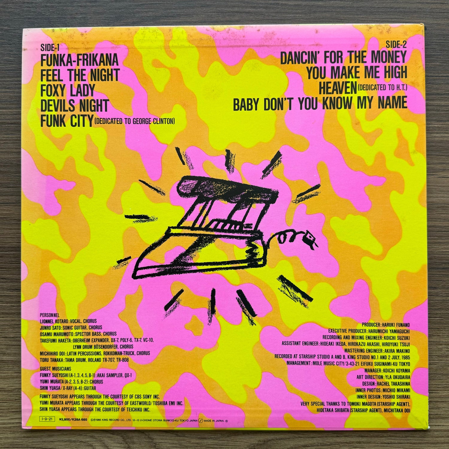 Afrika – Funk City 33'lük LP PLAK Japan Vinyl