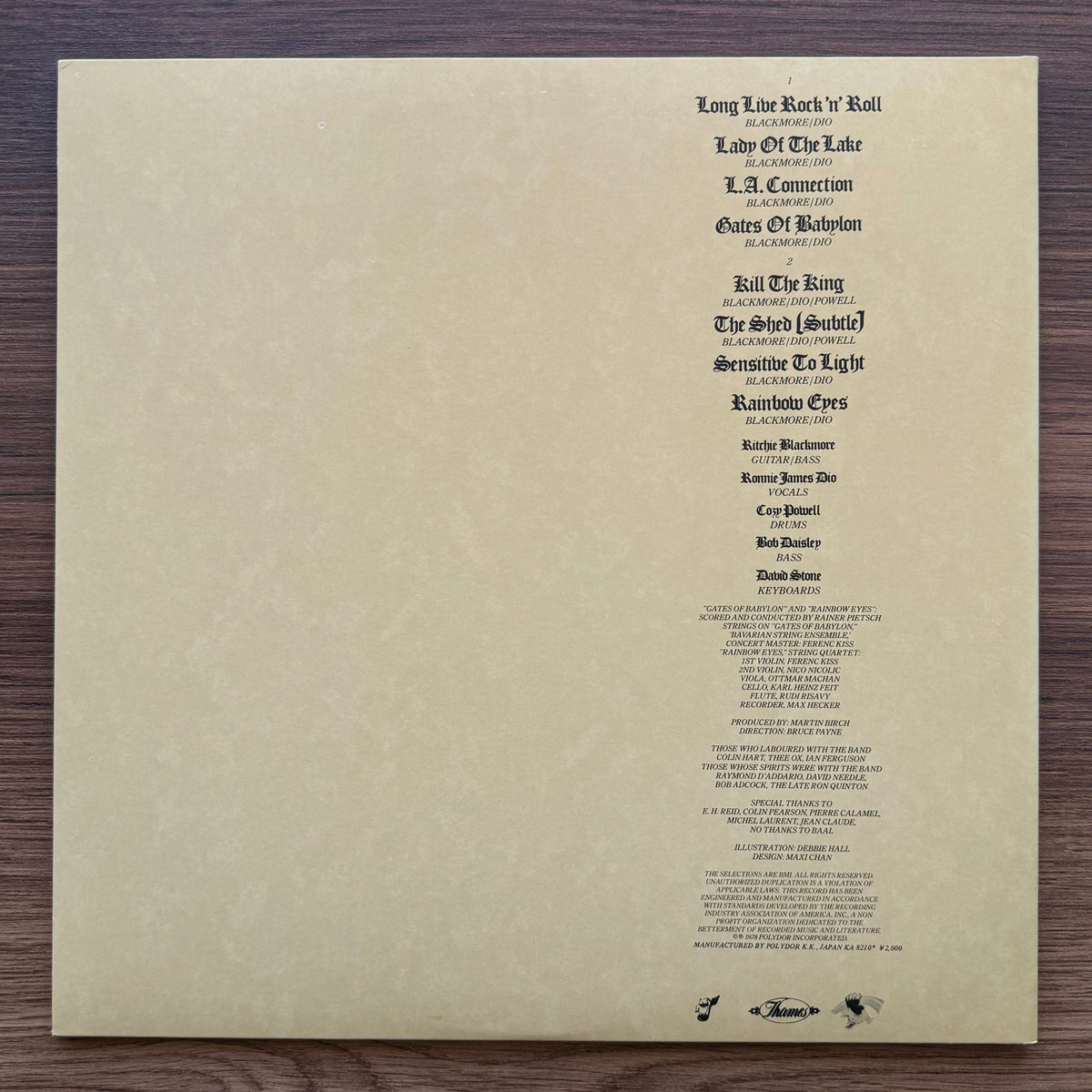 Rainbow - Long Live Rock 'N' Roll Japan Vinyl