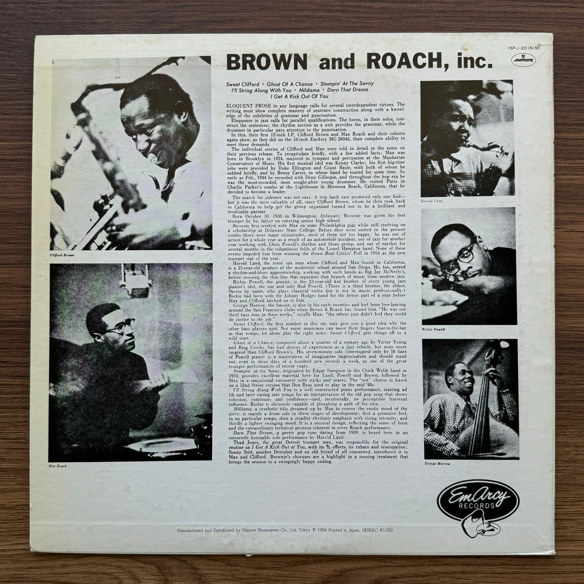 Brown And Roach Incorporated - Brown And Roach Incorporated Japan Vinyl