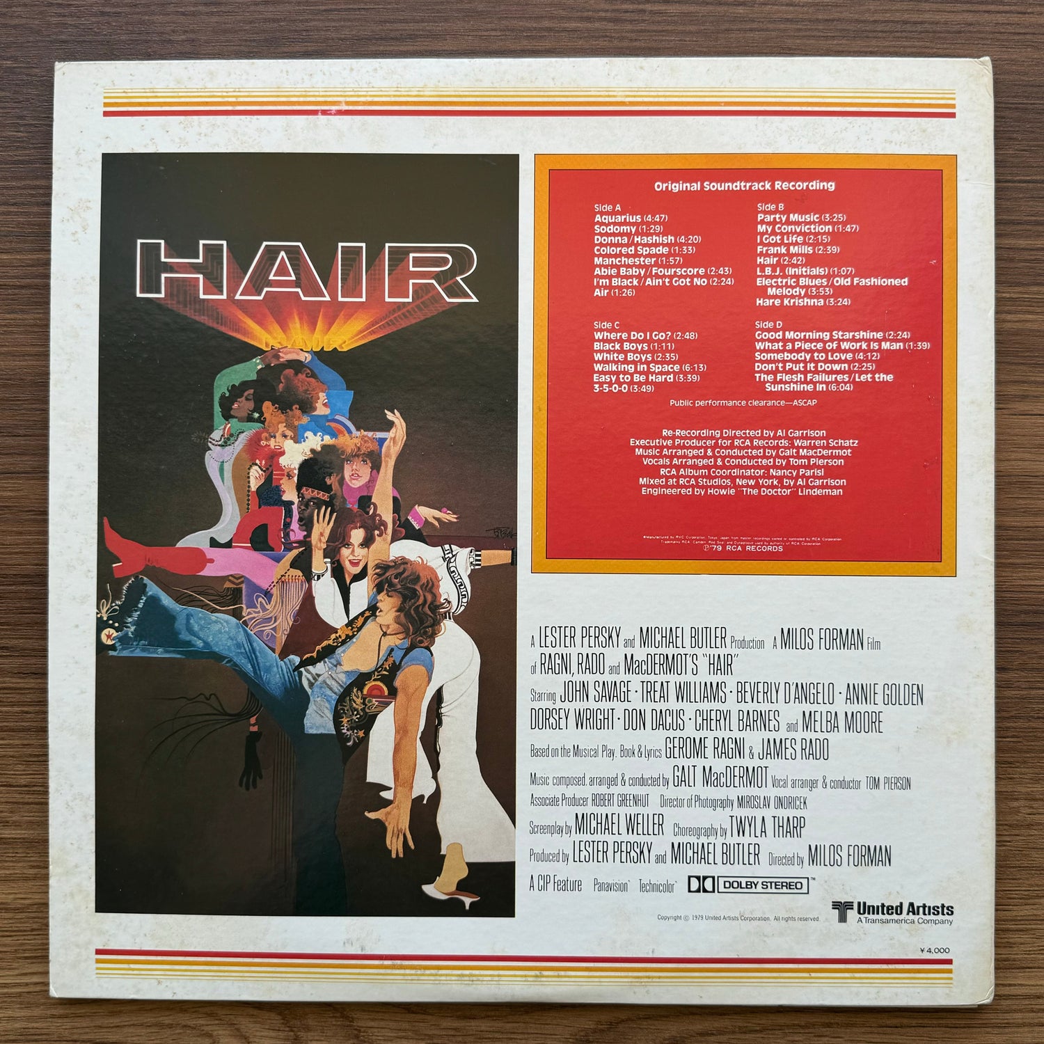 Galt MacDermot – Hair 33'lük LP PLAK Japan Vinyl
