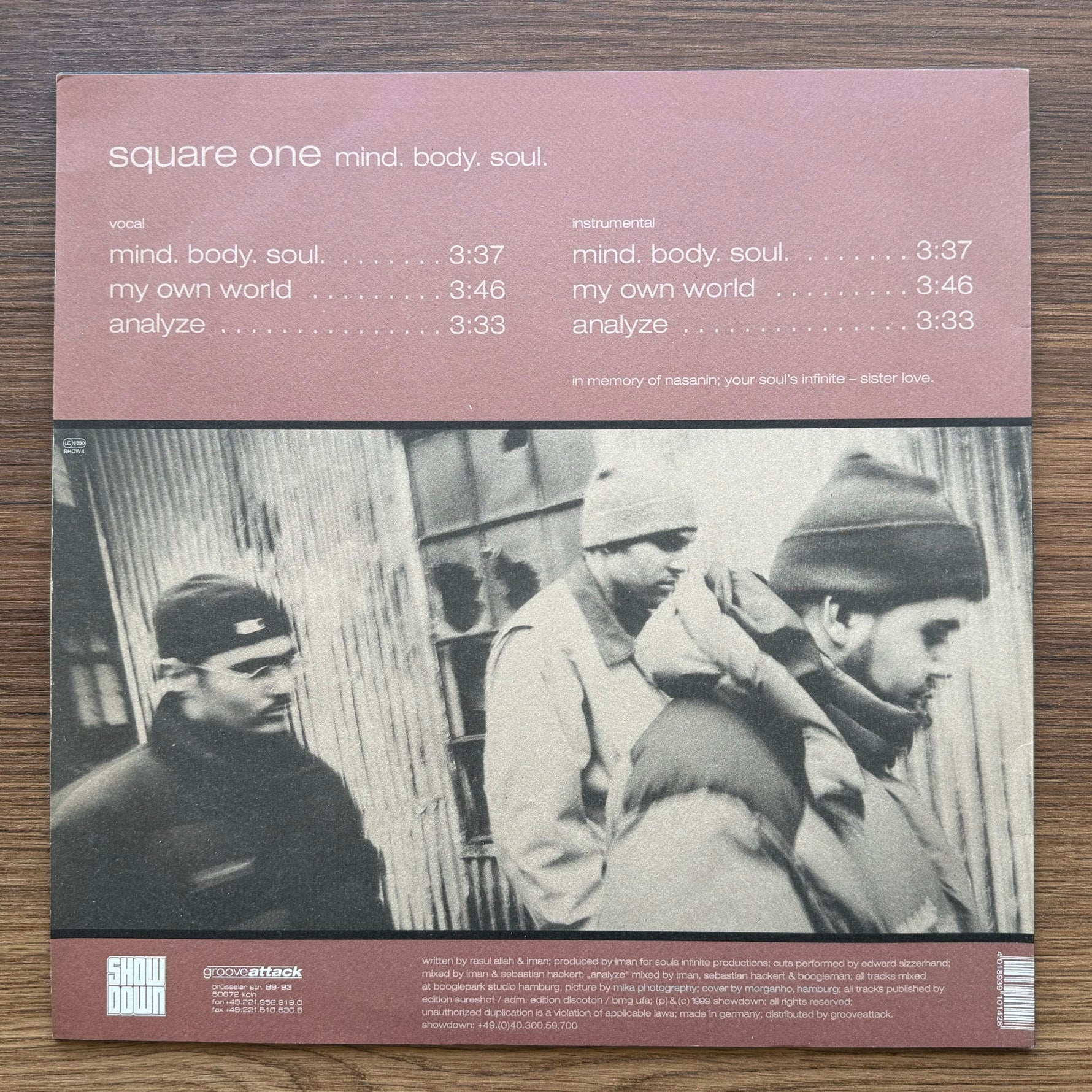 Square One – Mind. Body. Soul. 33'lük LP PLAK Japan Vinyl