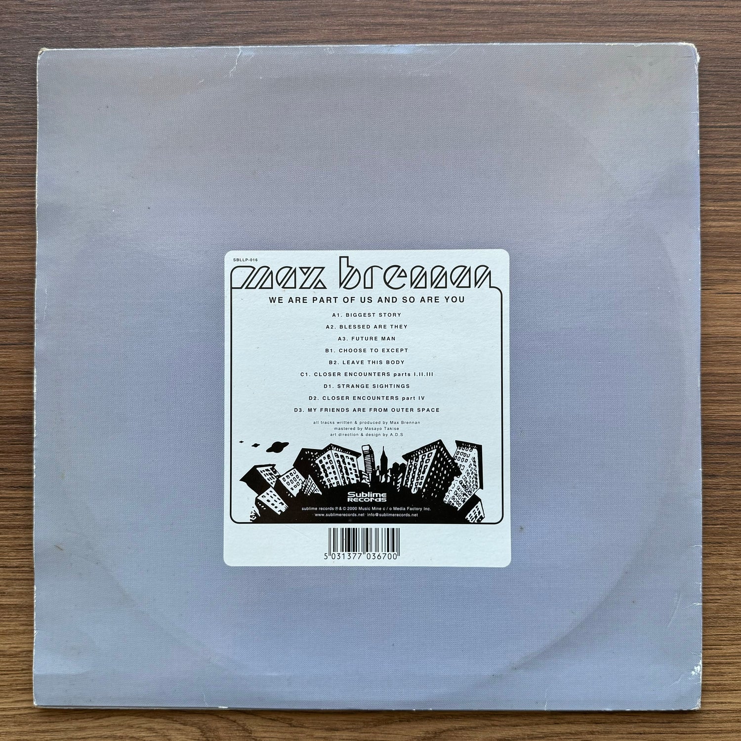 Max Brennan – We Are Part Of Us And So Are You 33'lük LP PLAK Japan Vinyl