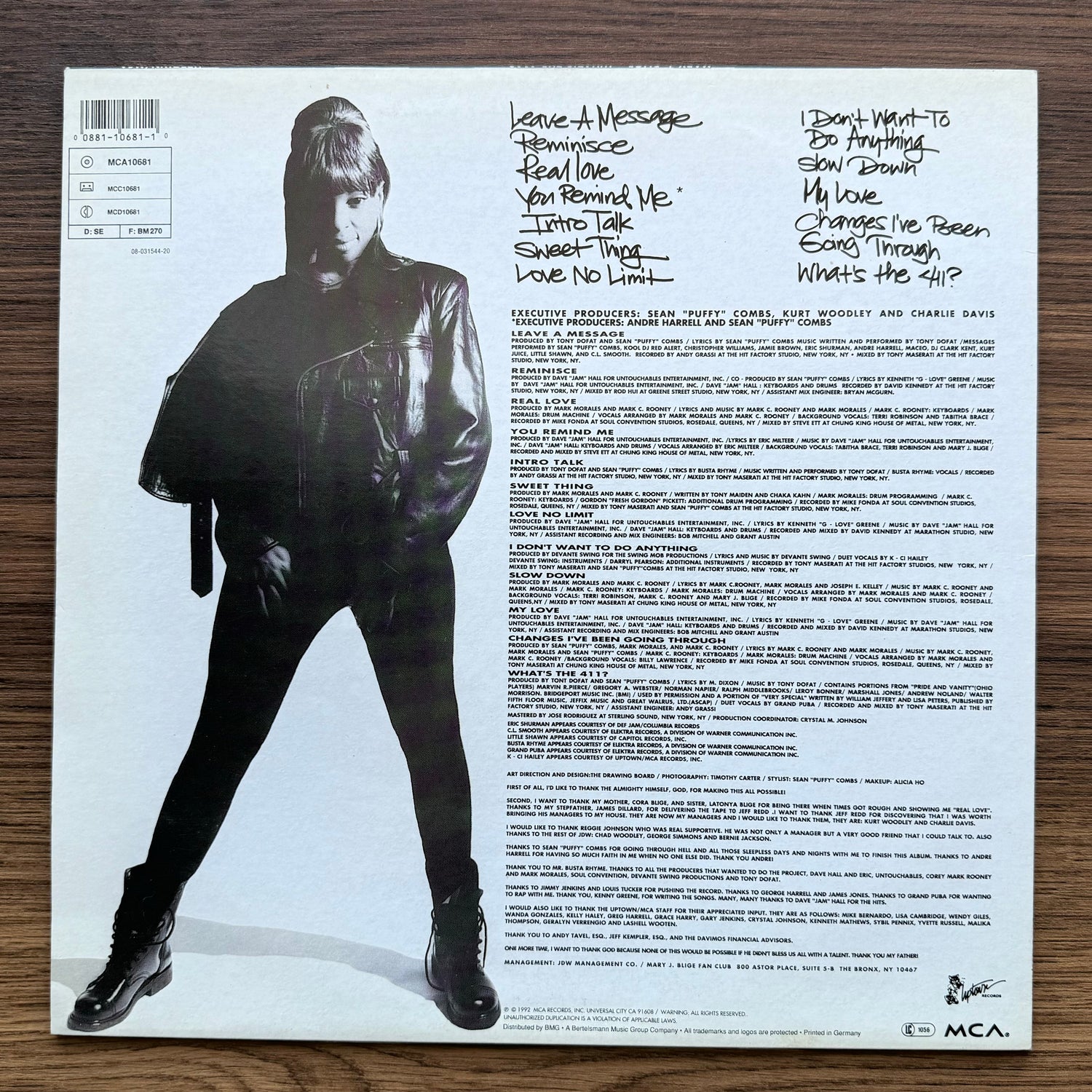 Mary J Blige – What's The 411? 33'lük LP PLAK Japan Vinyl